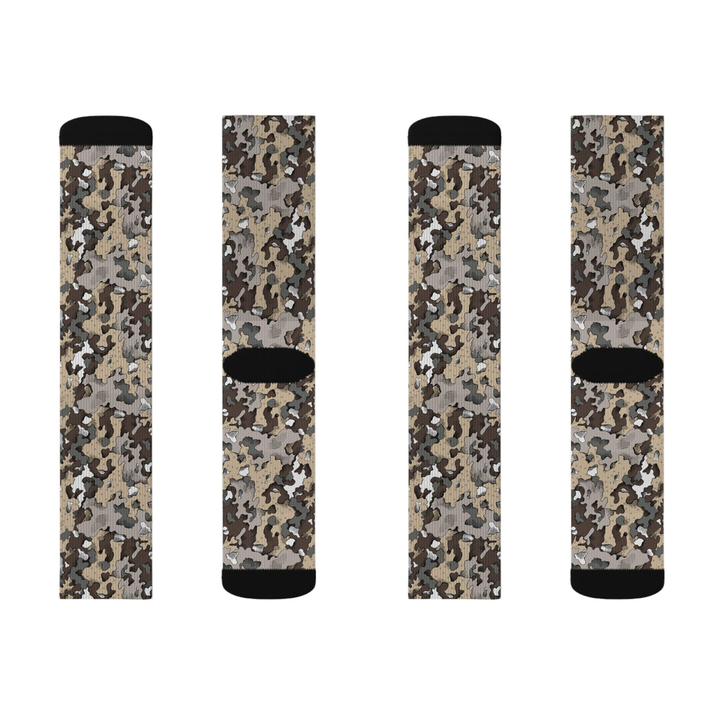 Black Belt Outfitters Original Dixie Camo Sublimation Socks | Stylish Military-Inspired Footwear | Perfect for Everyday, Gifts