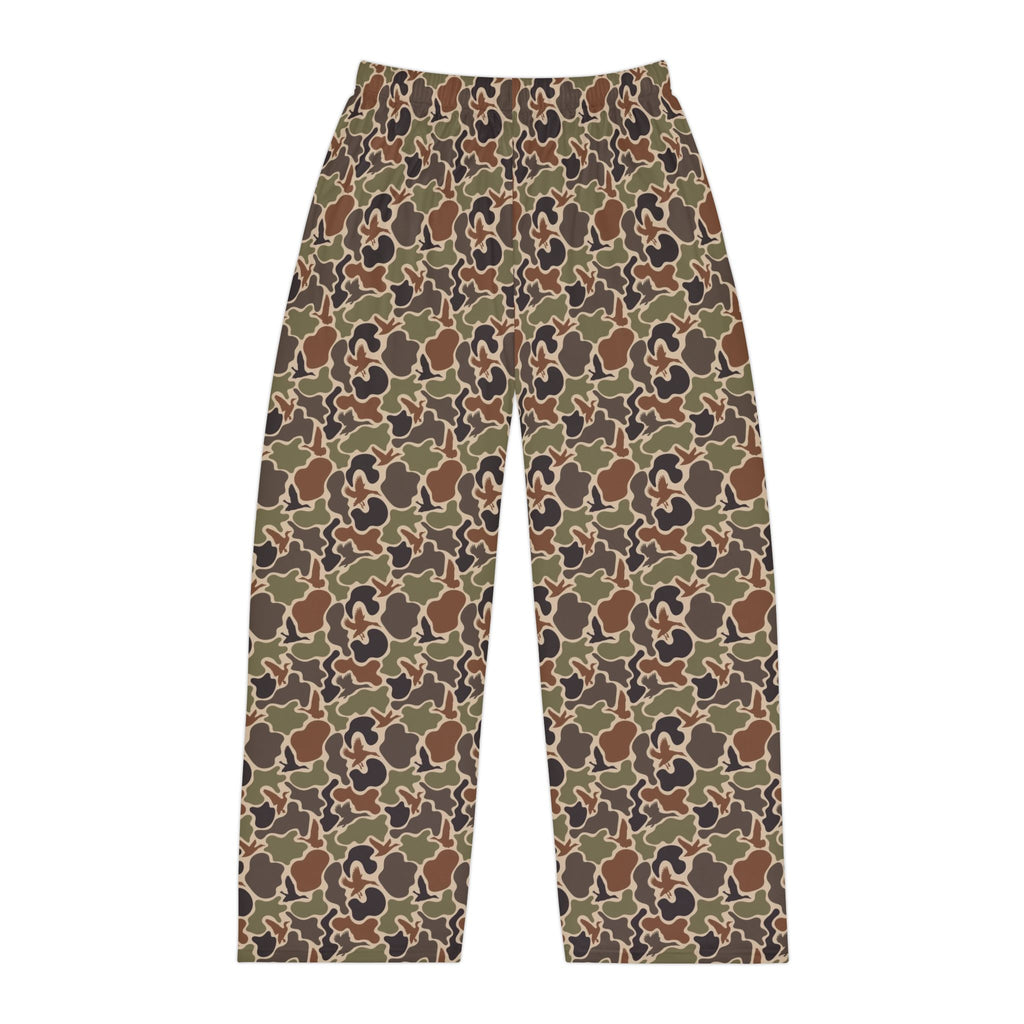 Duck Camo Print Men's Pajama Pants, Comfortable Sleepwear, Cozy Lounge Pants, Casual Home Wear, Relaxation Essentials