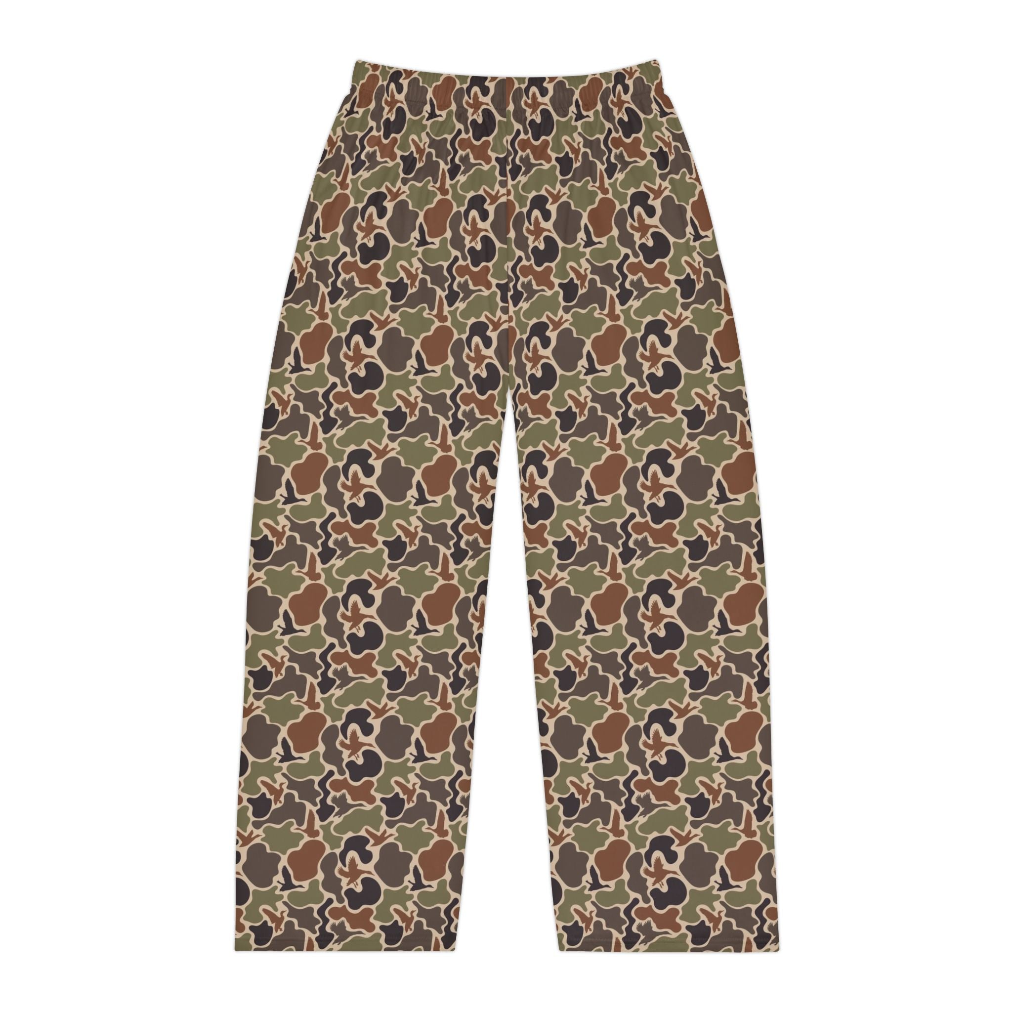 Duck Camo Print Men's Pajama Pants, Comfortable Sleepwear, Cozy Lounge Pants, Casual Home Wear, Relaxation Essentials