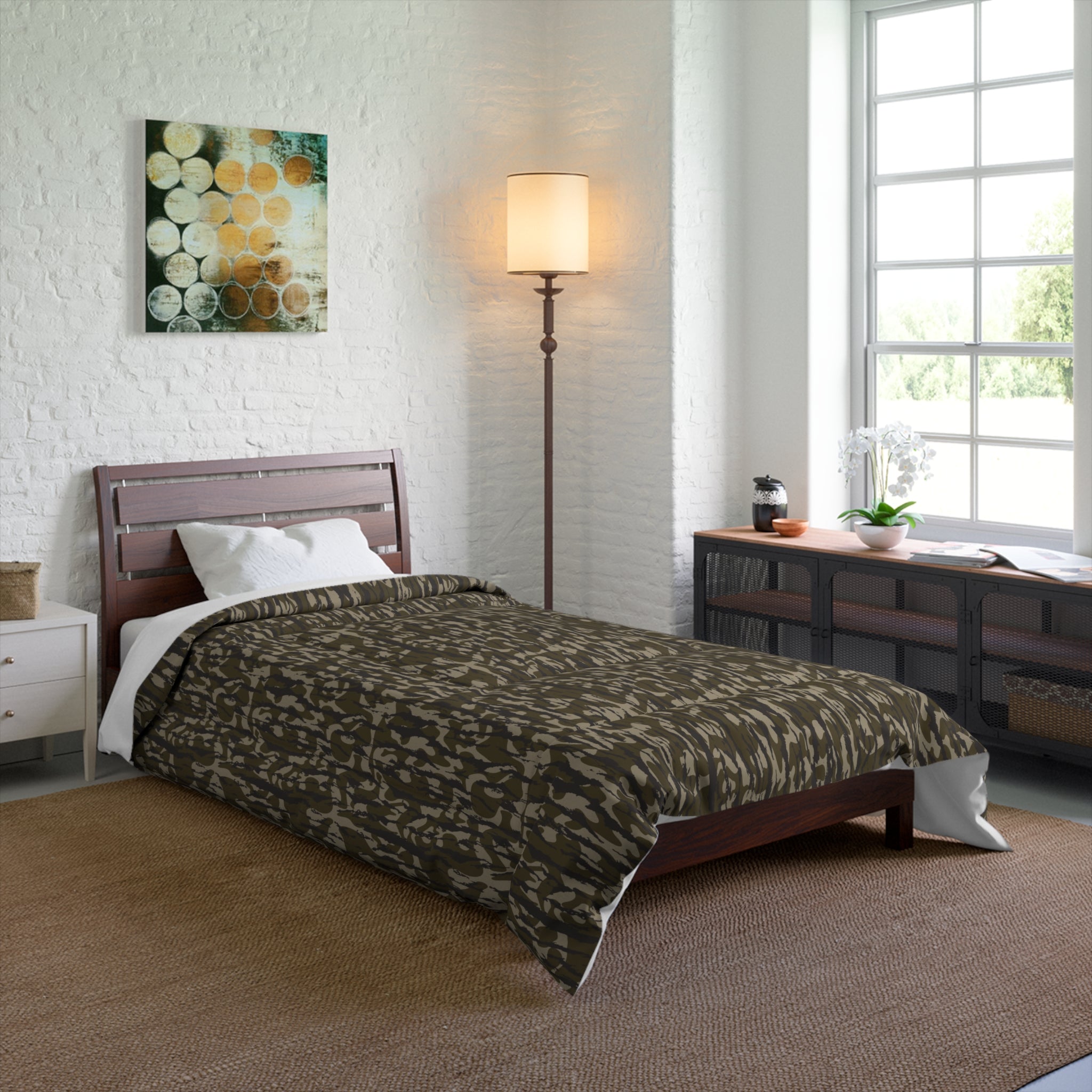 Trendy Camo Comforter | Cozy Bedding for Home Decor, Camo Pattern Comforter, Modern Bedroom, Gift for Her, Unique Housewarming