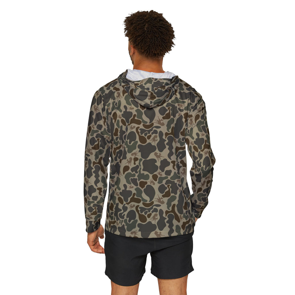 Wild Horses Camo Sports Hoodie, Outdoor Workout Gear, Mens Fashion, Casual Activewear, Gift for Fitness Lovers, Sportswear