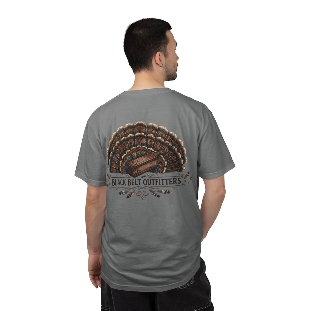 Turkey Feather Graphic T-Shirt — 'Black Belt Outfitters' Outdoor Tee