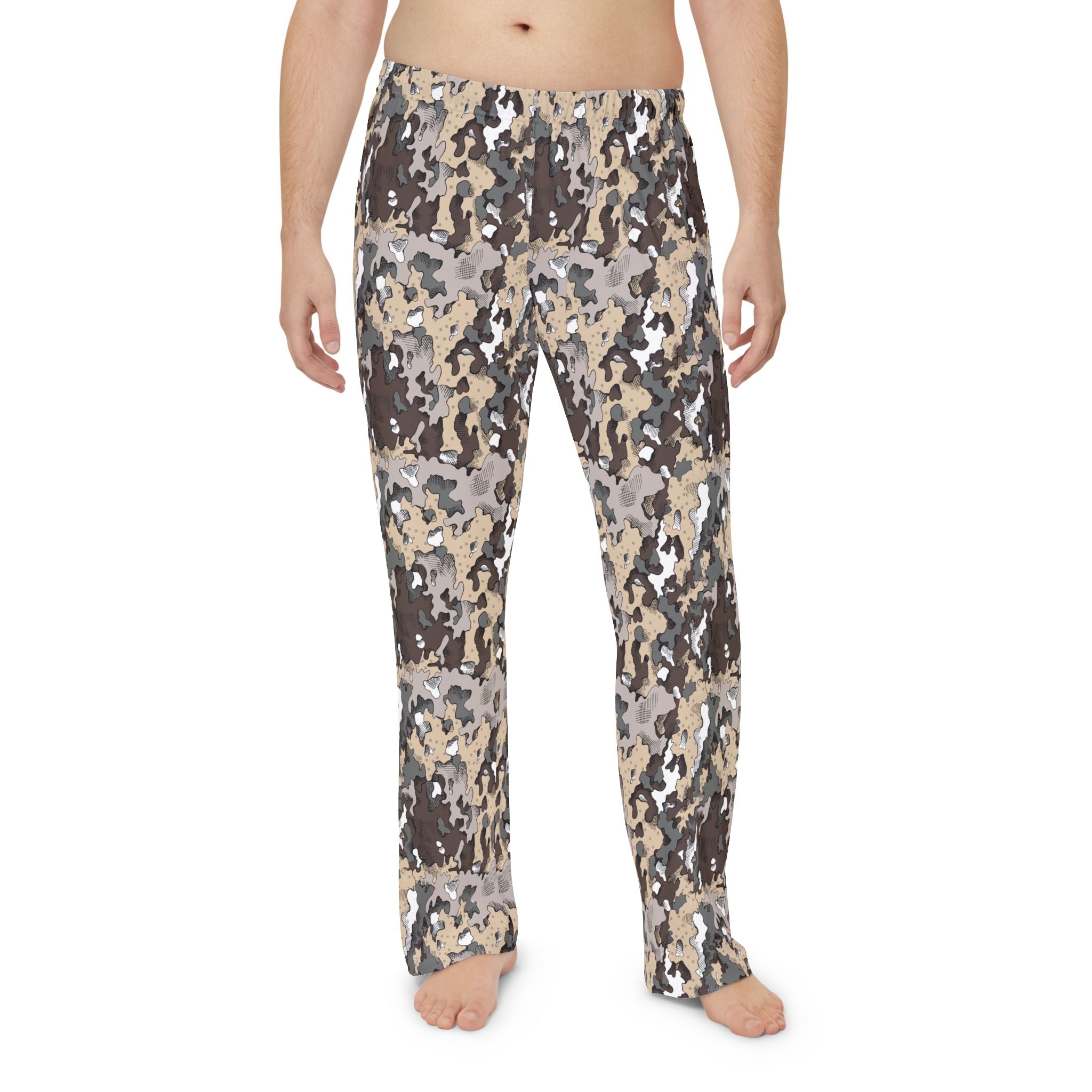 Dixie Camo Print Men's Pajama Pants, Comfortable Sleepwear, Cozy Lounge Pants, Casual Home Wear, Relaxation Essentials