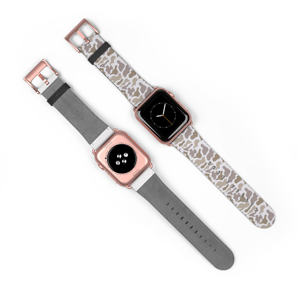 Neutral Camo Watch Band — Beige White Camouflage Apple Watch Strap