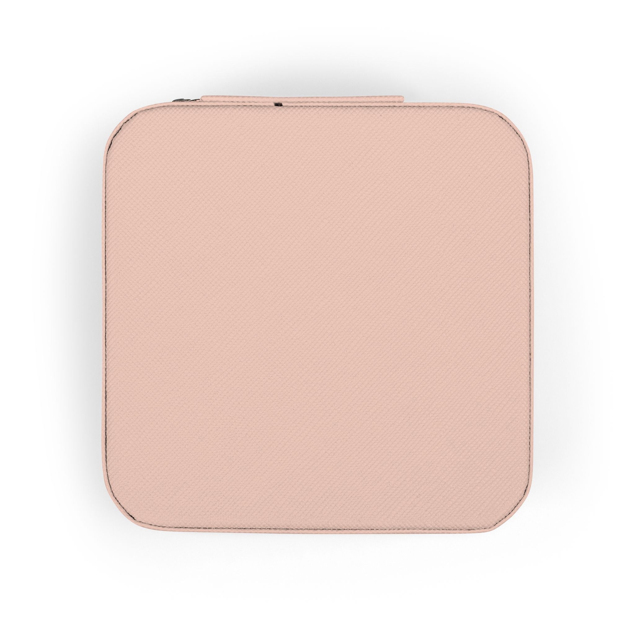 Monogram 'B' Floral Jewelry Travel Case — Compact Pink Jewelry Organizer