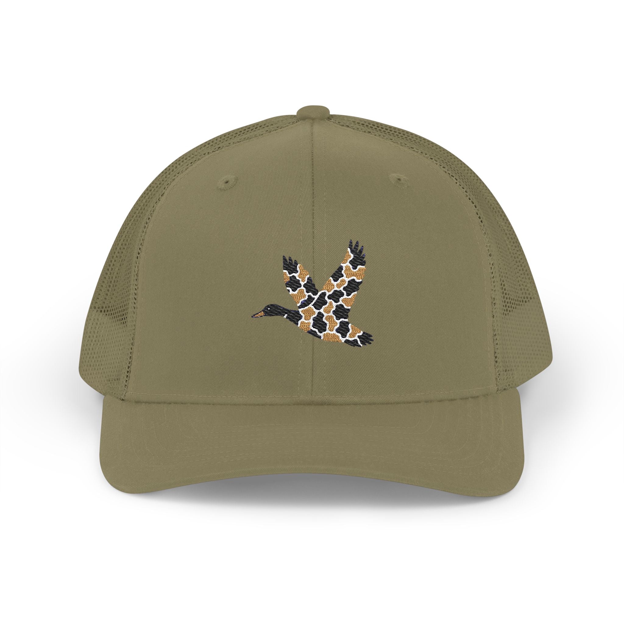 Camo Duck Embroidered Snapback Trucker Cap, Casual Hat, Gift for Outdoors Lovers, Trendy Cap for Men and Women, Perfect for Adventure