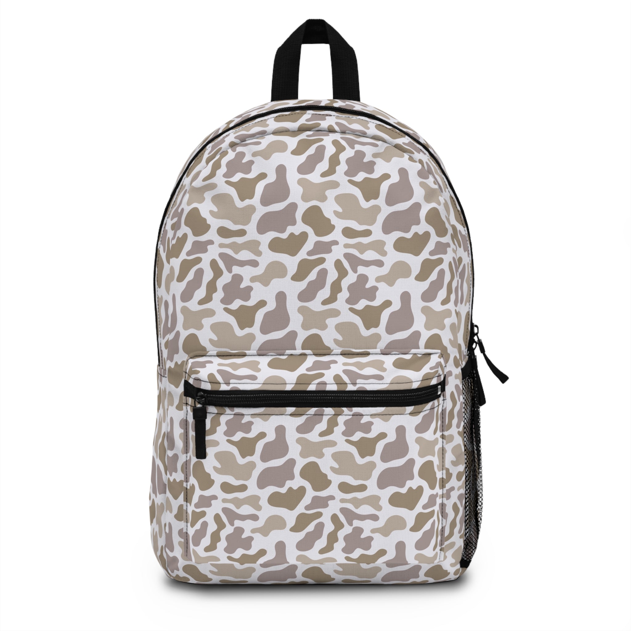 Light Grey Camo Backpack for Everyday Use, School, Hiking, Travel, Outdoor Adventure, Unique Gift Idea