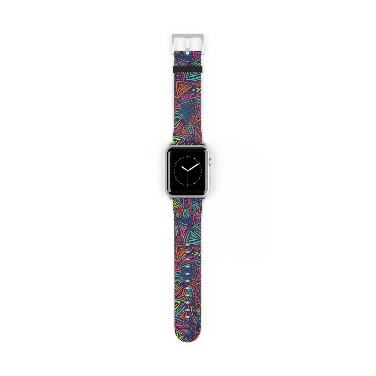 Abstract Triangle Pattern Watch Band — Colorful Geometric Apple Watch Strap