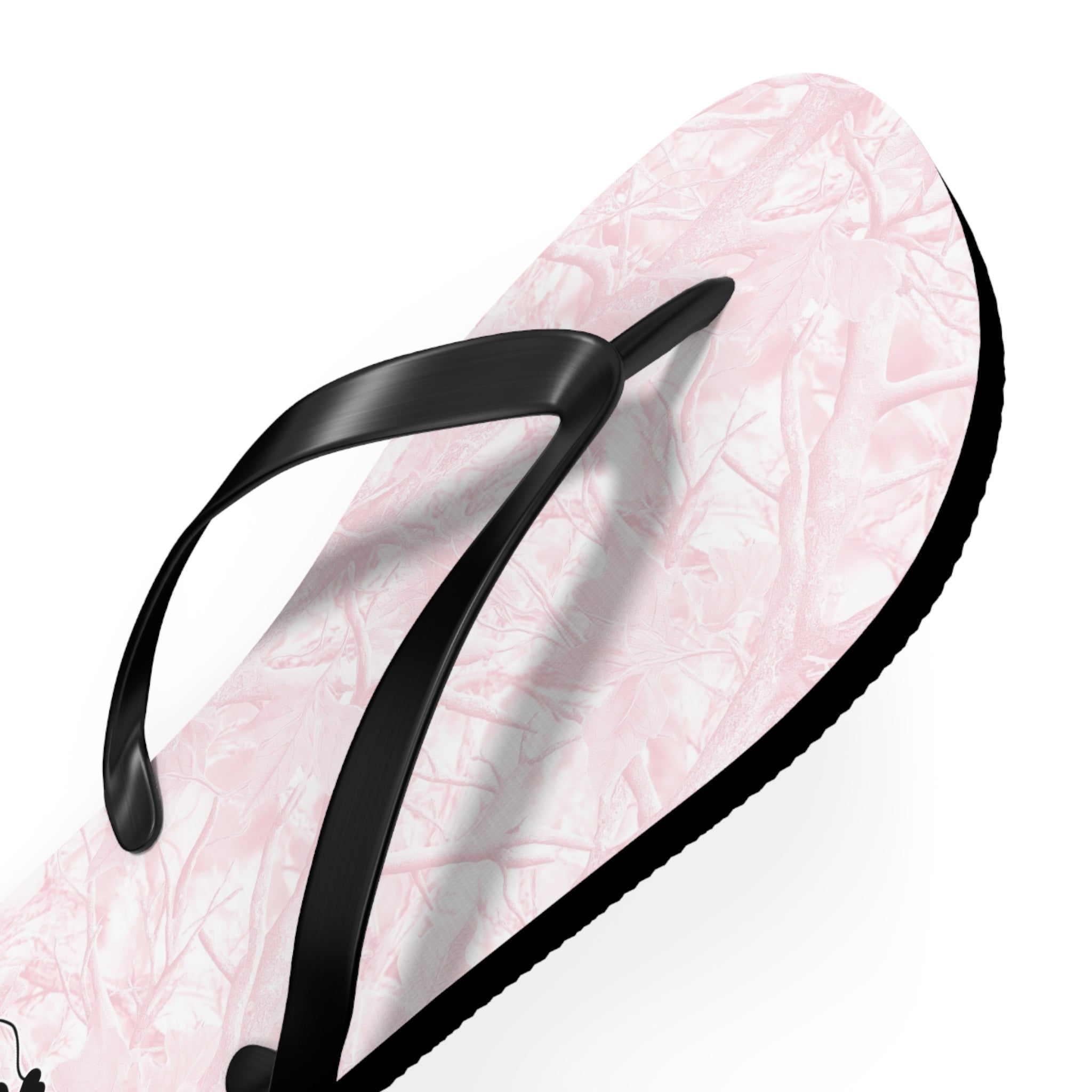 Pink Camo 'Stronger' Flip Flops – Women's Summer Beach Sandals