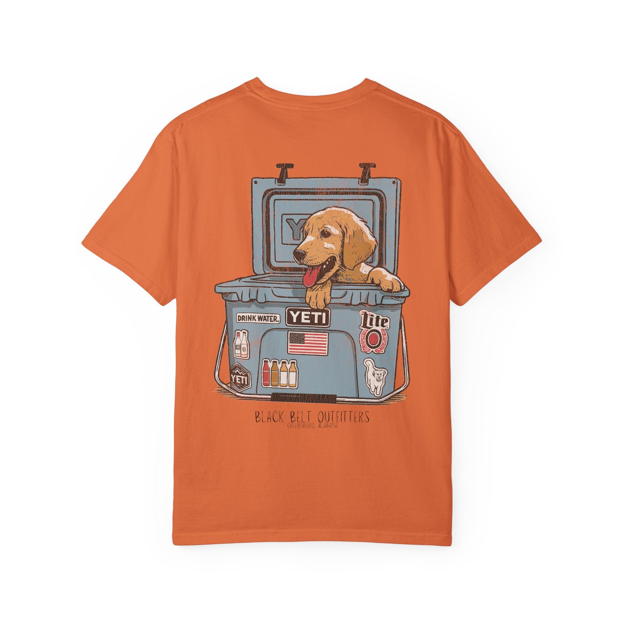 Yellow Labrador Retriever in Cooler Unisex T-Shirt, Perfect for Gifts, Father's Day, Golf Events, Casual Wear, Comfortable Tee