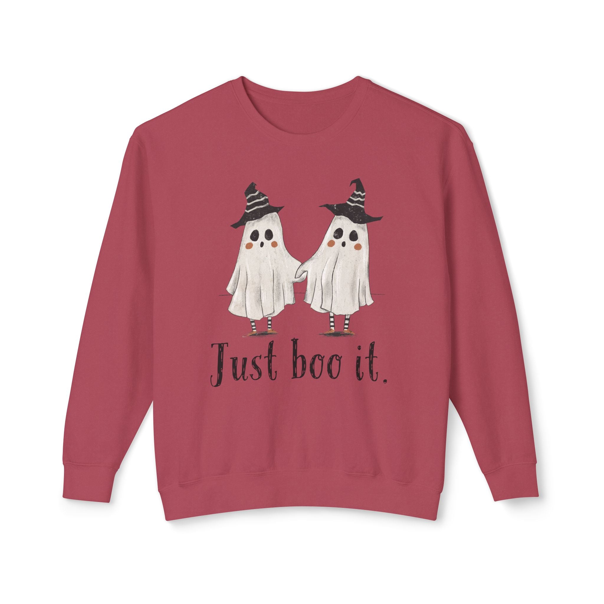 Just Boo It - Halloween Ghosts Unisex Lightweight Crewneck Sweatshirt, Just Boo It Sweatshirt, Cute Halloween Apparel, Fall Fashion, Spooky Season, [...]