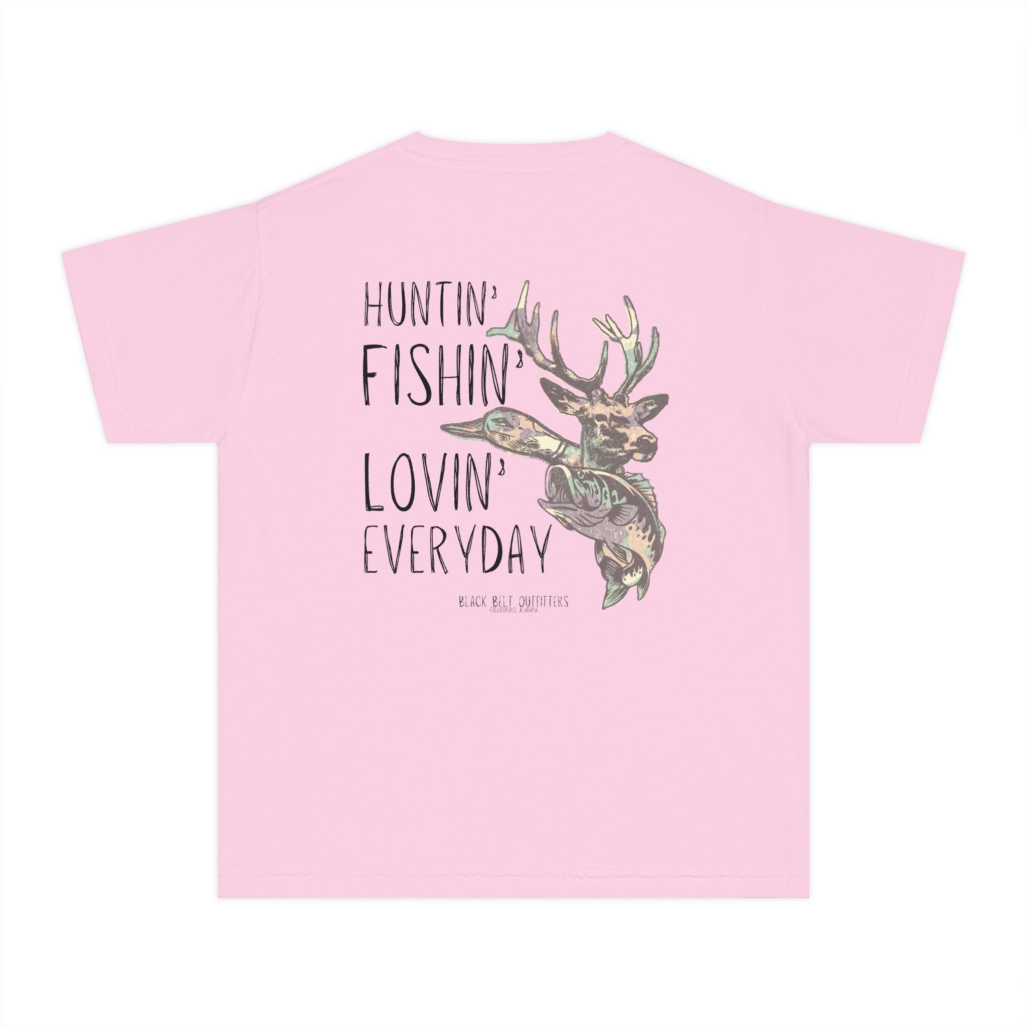 Huntin, Fishin, Lovin Everyday Youth Midweight Tee - Fun Farm-Themed Shirt