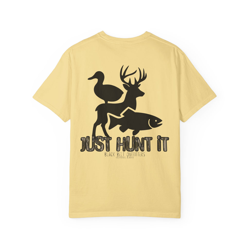 JUST HUNT IT Unisex T-Shirt, Perfect for Gifts, Father's Day, Golf Events, Casual Wear, Comfortable Tee