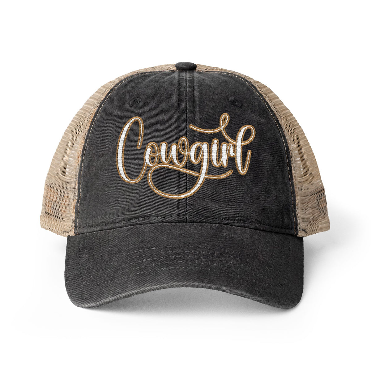 COWGIRL Women's Washed Mesh-Back Cap