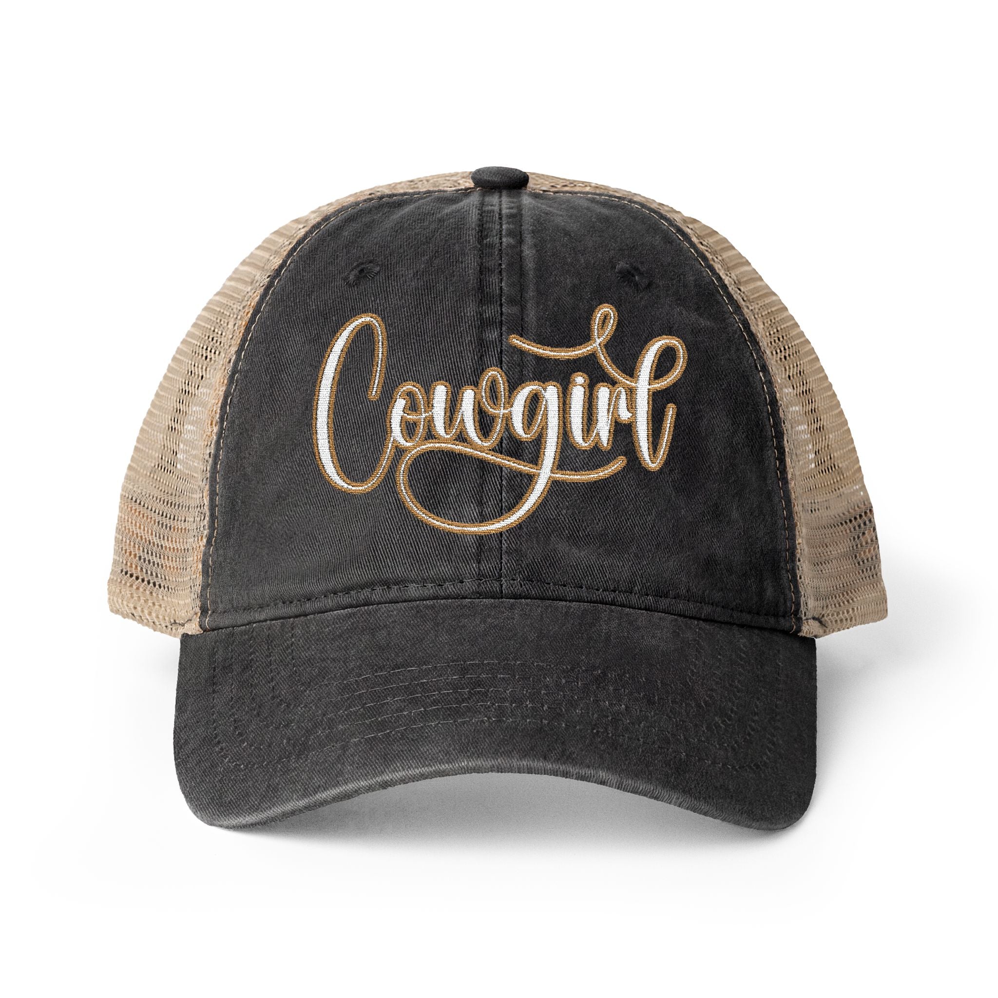 COWGIRL Women's Washed Mesh-Back Cap