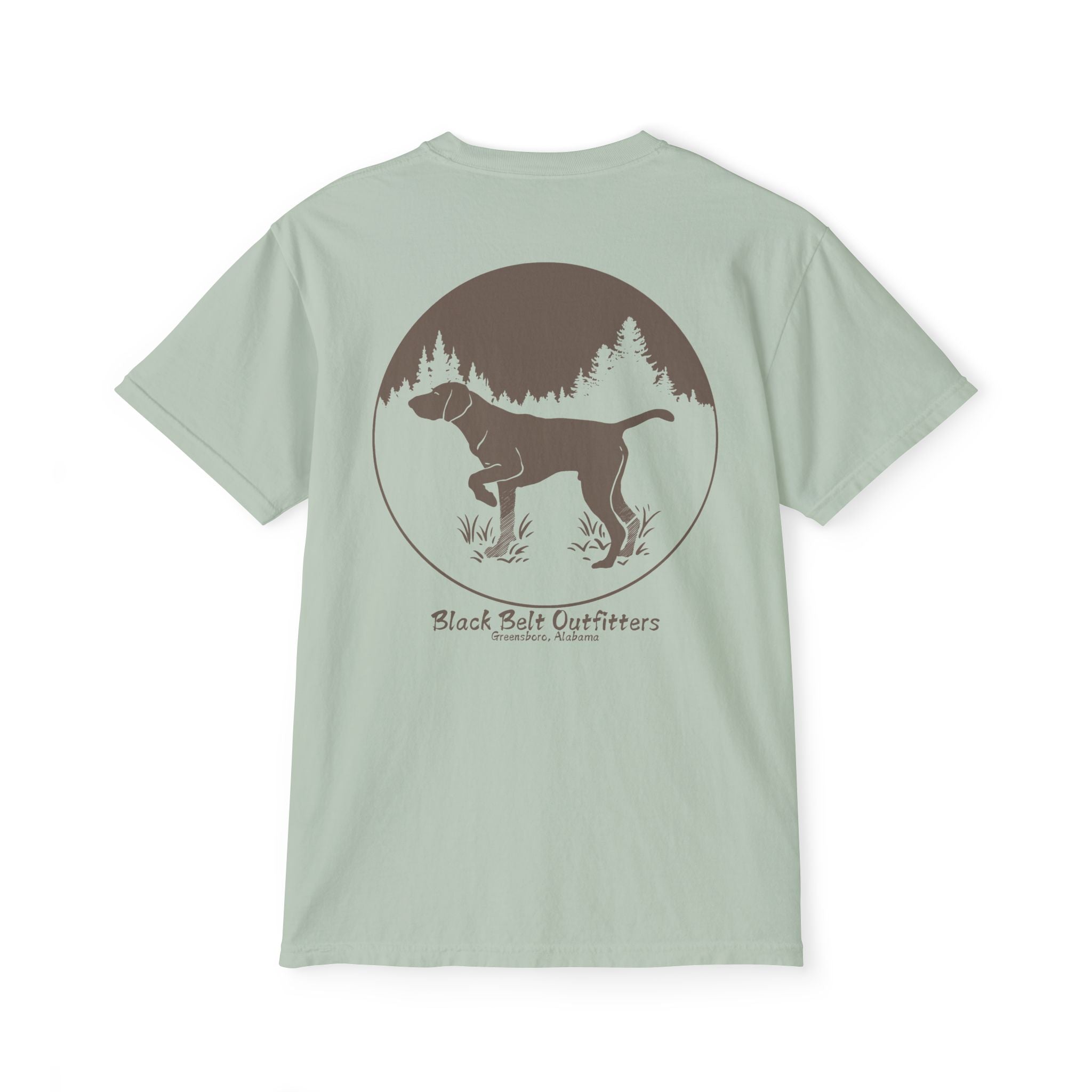 DEER HUNTING DOG (2) Unisex Heavy Cotton Pocket Tee