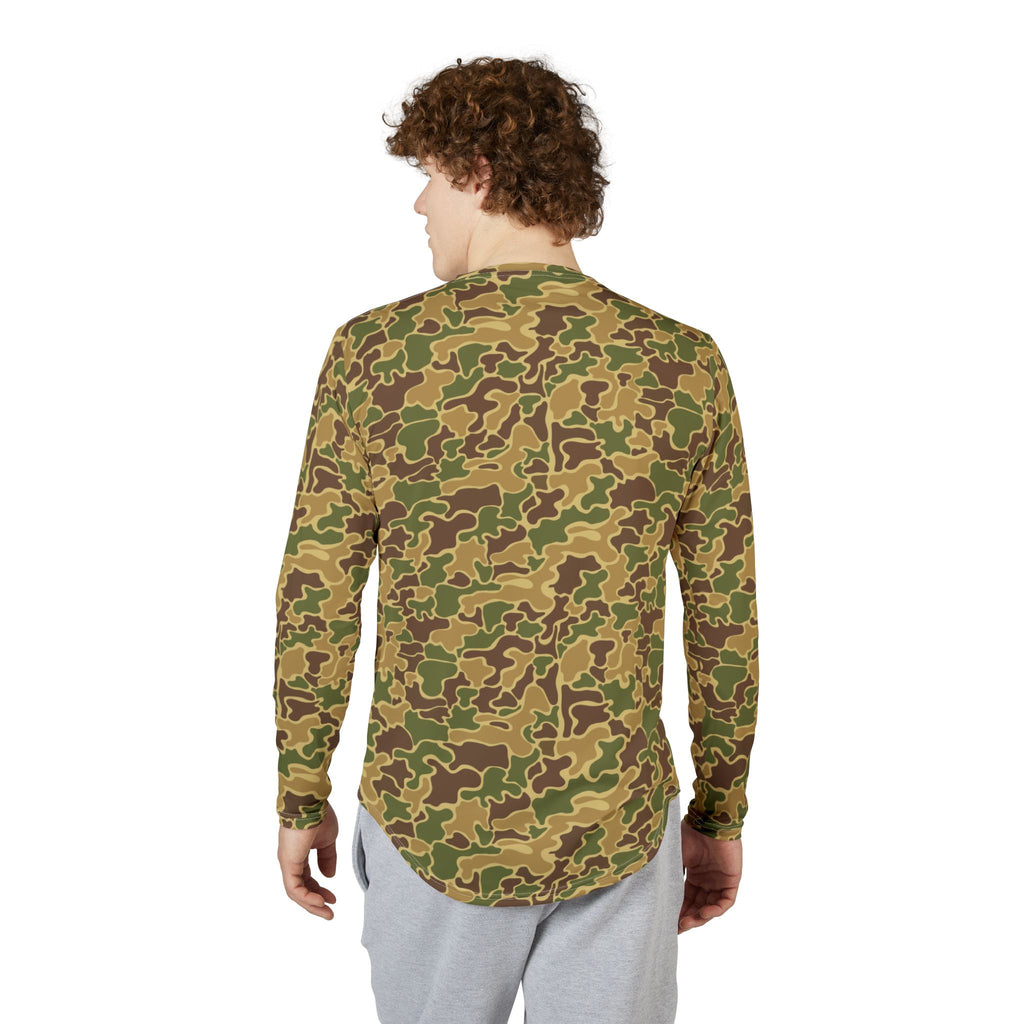 Marsh Duck Camo UV Protection Long Sleeve Shirt for Men | Perfect for Hiking, Fishing, Beach Days, Casual Wear