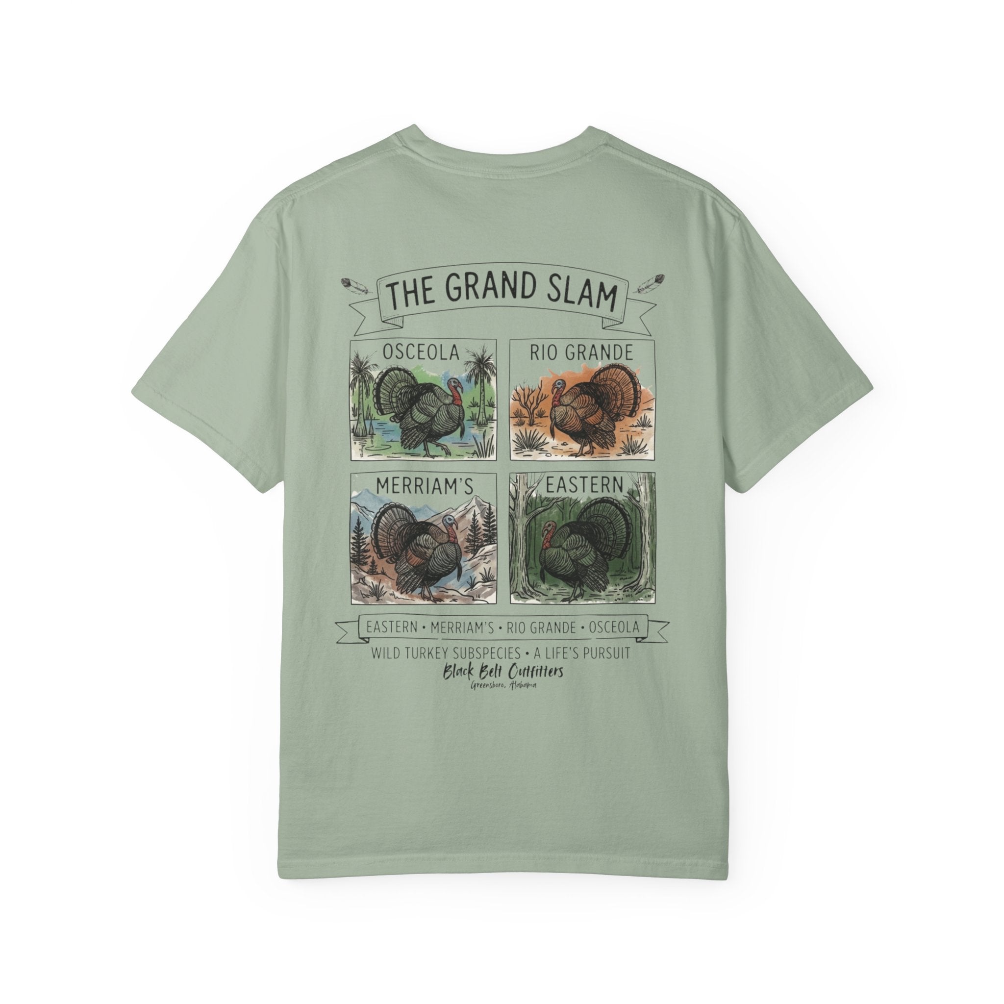 Grand Slam Turkey Graphic T-Shirt — Vintage Game Bird Hunting Tee
