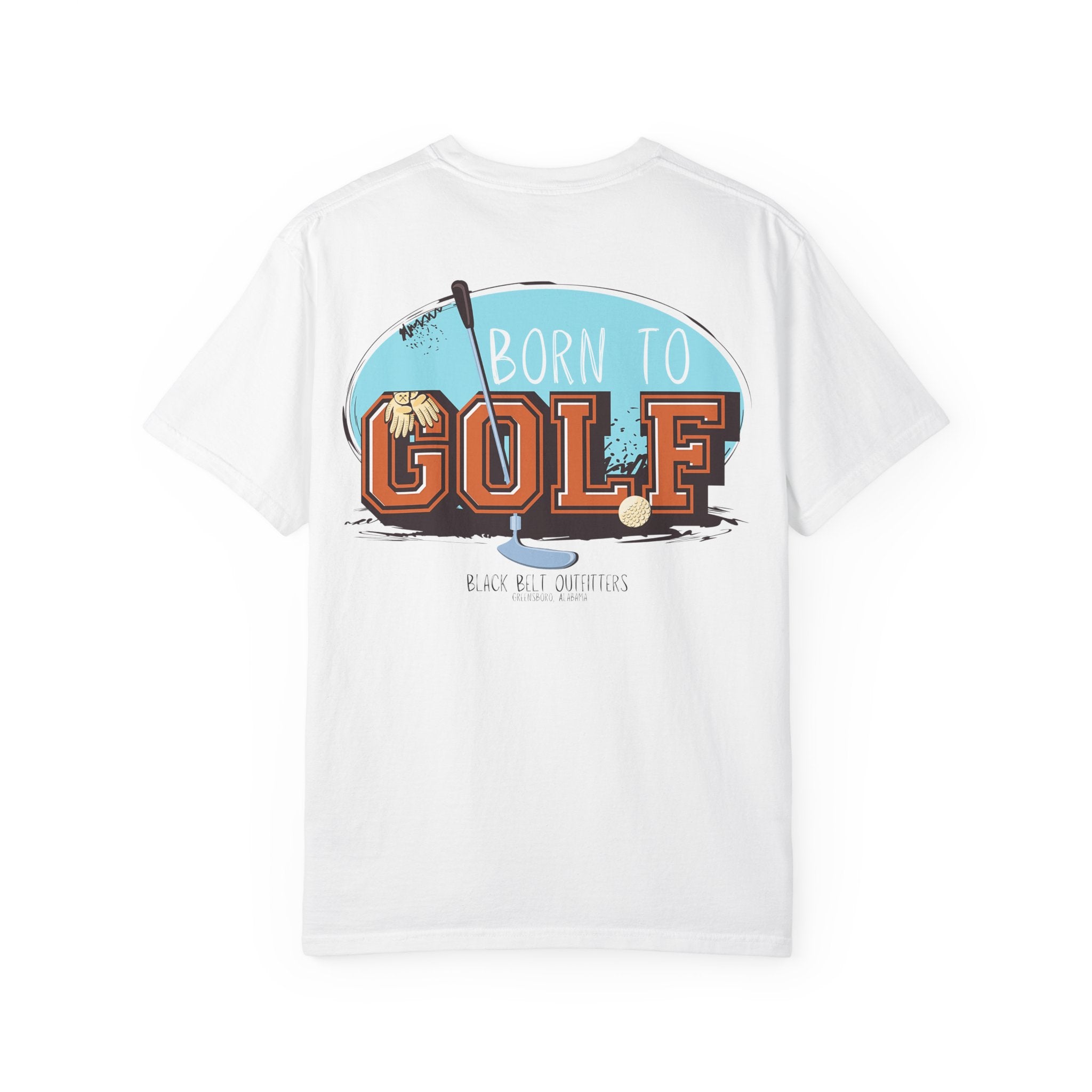Born to Golf Golf-Themed Unisex T-Shirt, Perfect for Gifts, Father's Day, Golf Events, Casual Wear, Comfortable Tee