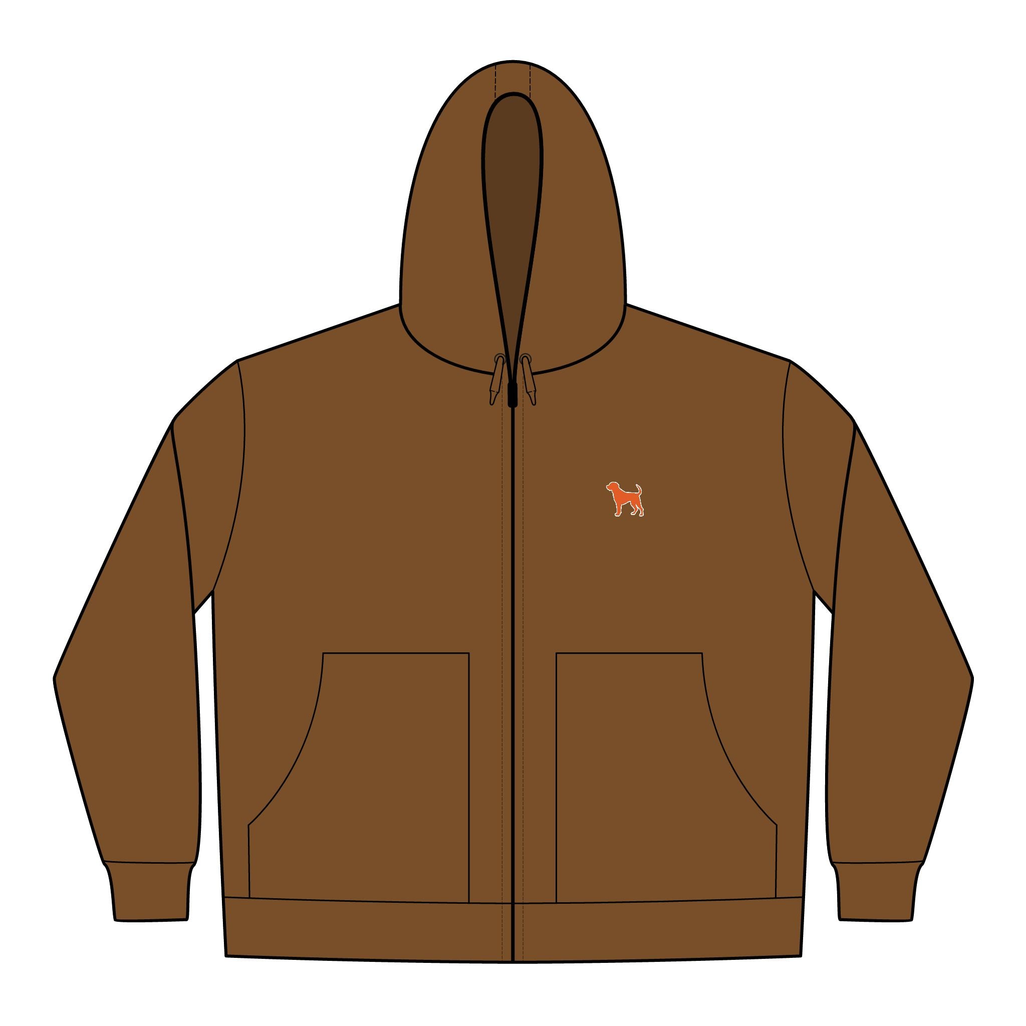 Men's Duck Cloth Work Jacket, Embroidered Hooded Jacket, Durable Outdoor Apparel, Perfect for Labor Day, Father's Day Gift, Workwear