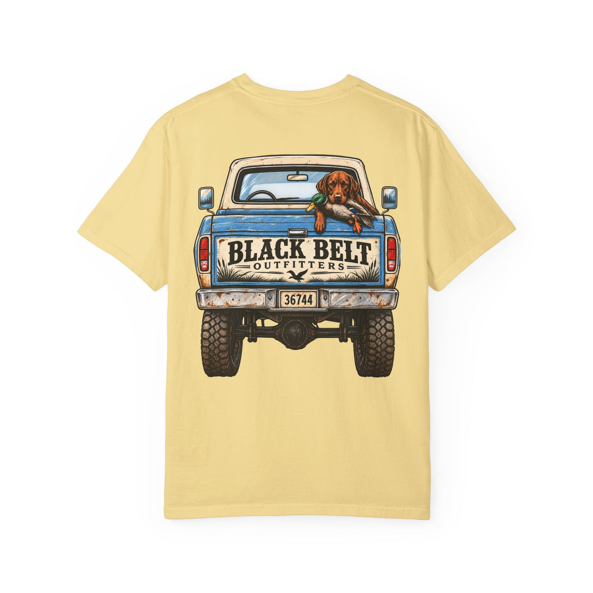 T-Shirt — Black Belt Outfitters Vintage Truck & Dog Graphic Tee