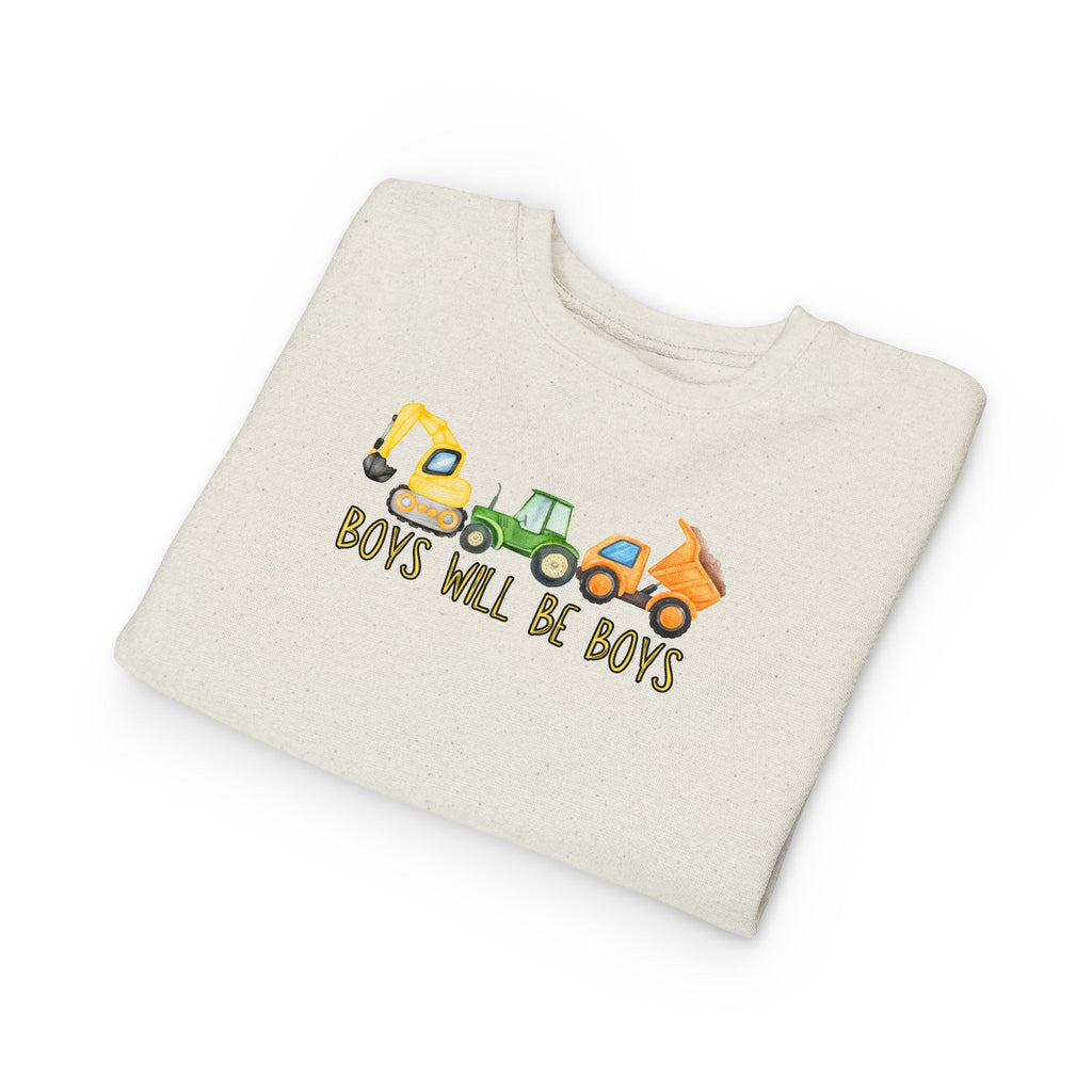 Playful Toddler Sweatshirt - 'Boys Will Be Boys' - Kids' Casual Wear, Baby Clothes, Outdoor Adventures, Birthday Gift, Spring Fashion