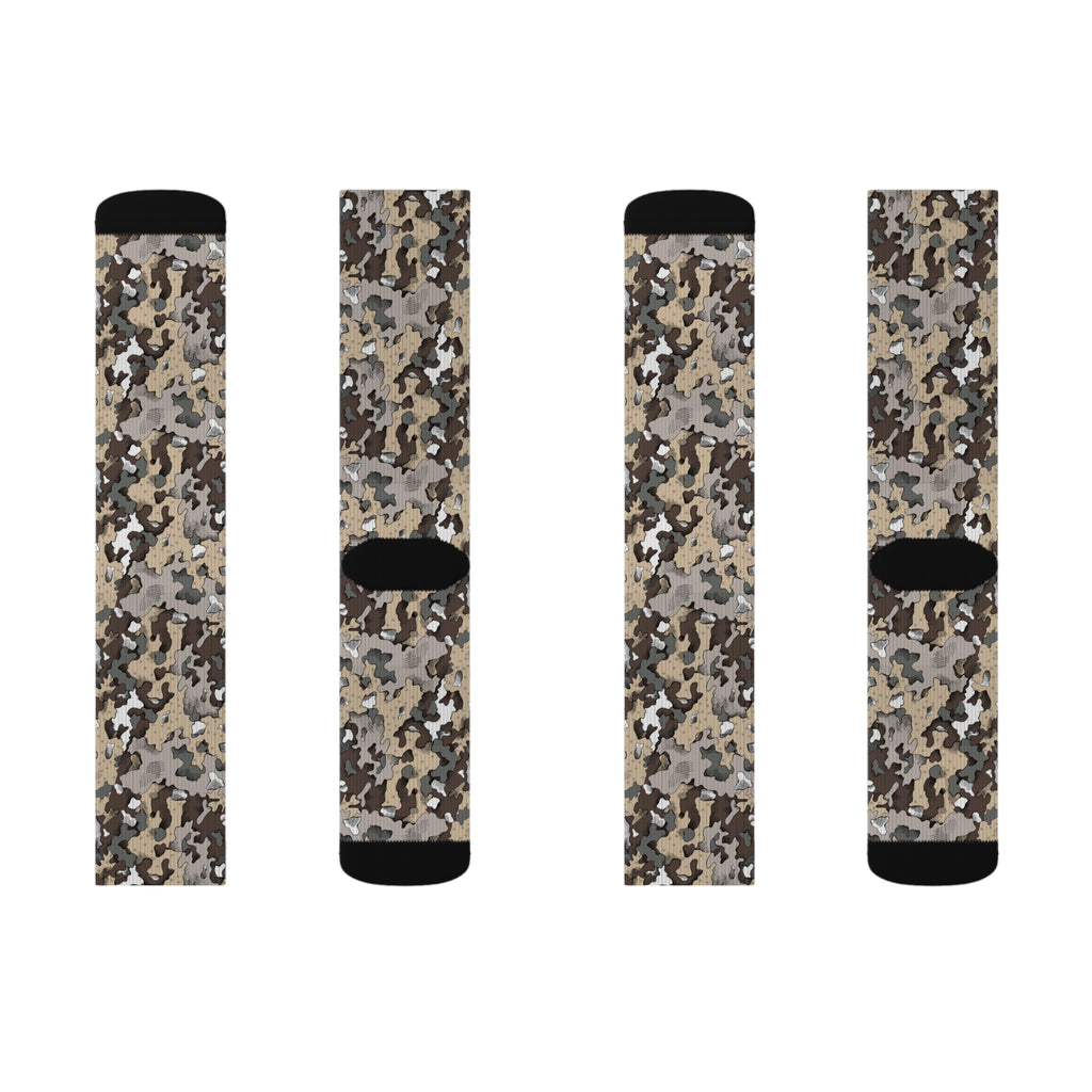 Black Belt Outfitters Original Dixie Camo Sublimation Socks | Stylish Military-Inspired Footwear | Perfect for Everyday, Gifts
