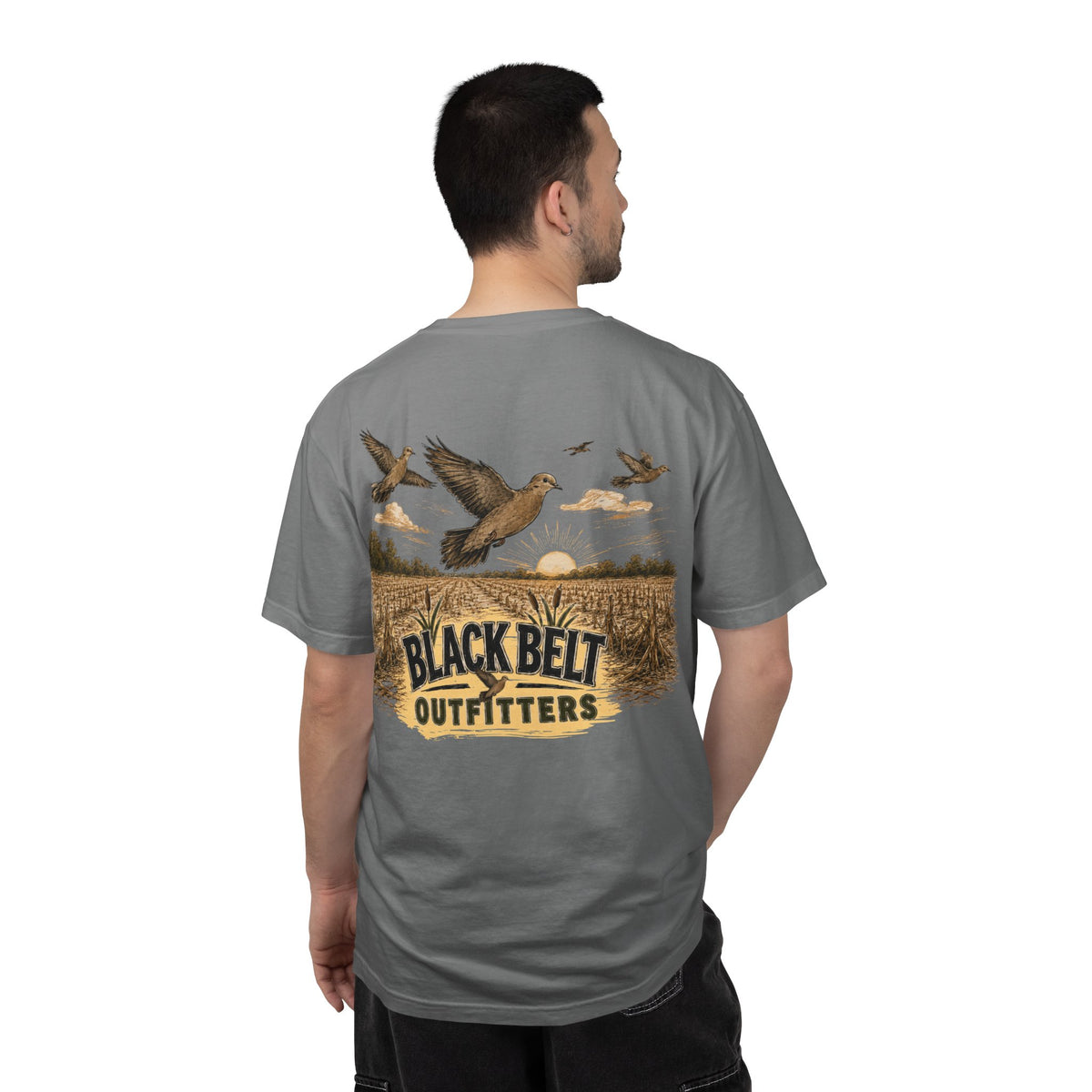 Dove Field Graphic T-Shirt — Black Belt Outfitters Hunting Tee