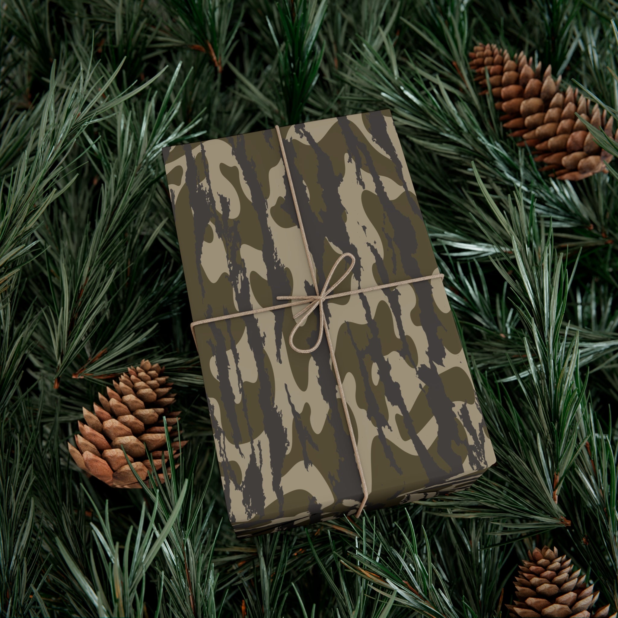 Trendy Camo Gift Wrap Paper, Perfect for Holidays, Birthdays, Parties, Eco-Friendly Packaging, Unique Camo Design