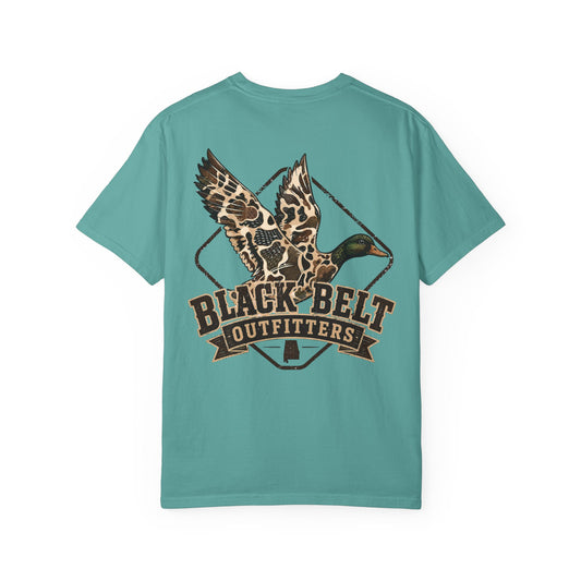 Duck Graphic T‑Shirt — "Black Belt Outfitters" Outdoor Hunting Tee