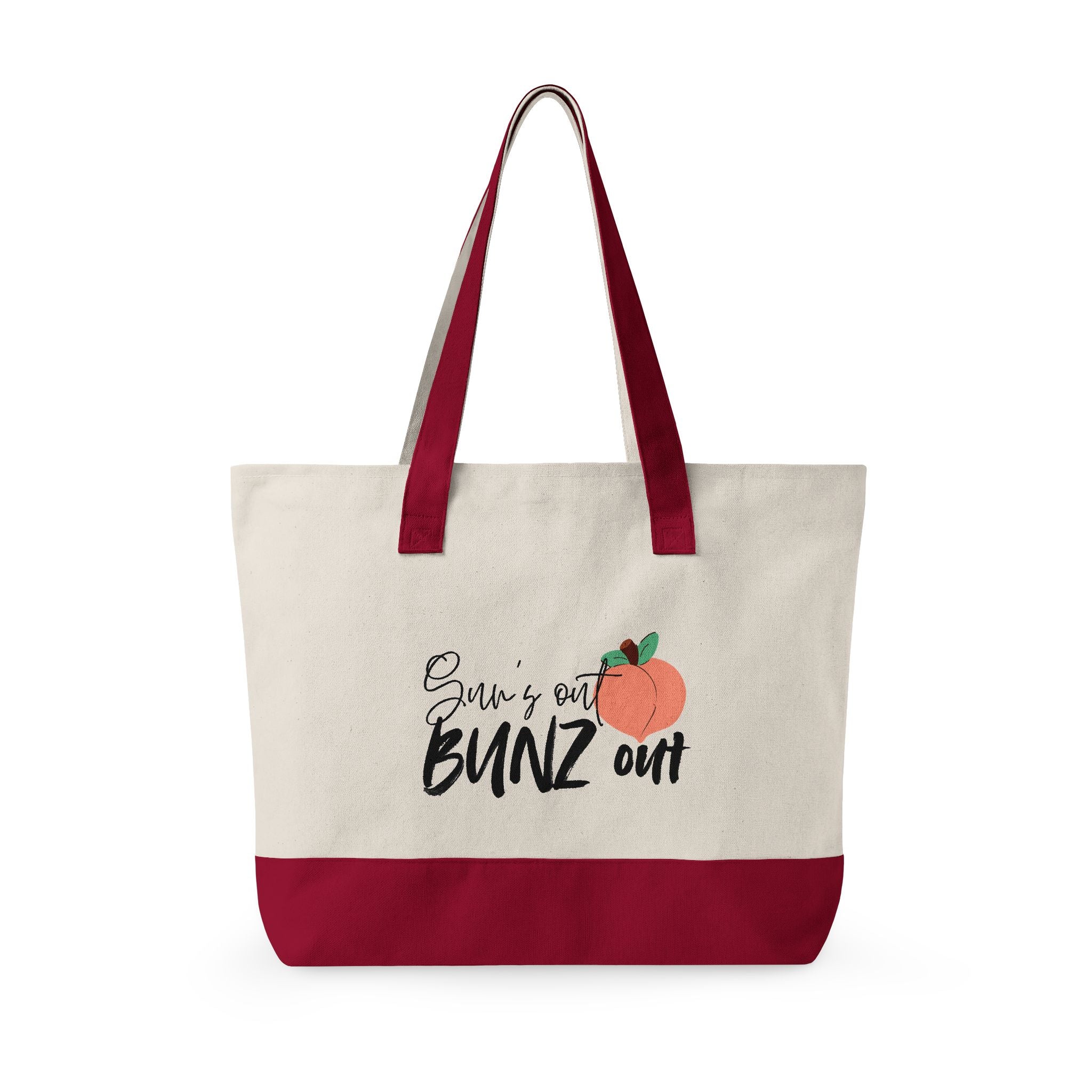 Zippered Canvas Tote — Sun’s Out Bunz Out