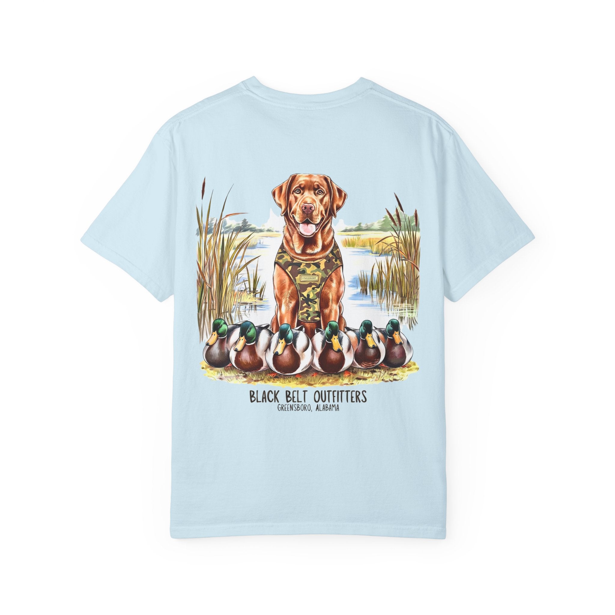 Duck Hunting Lab T-Shirt, Men's Hunting Shirt, Gift for Sportsmen, Casual Wear, Nature Lover Tee