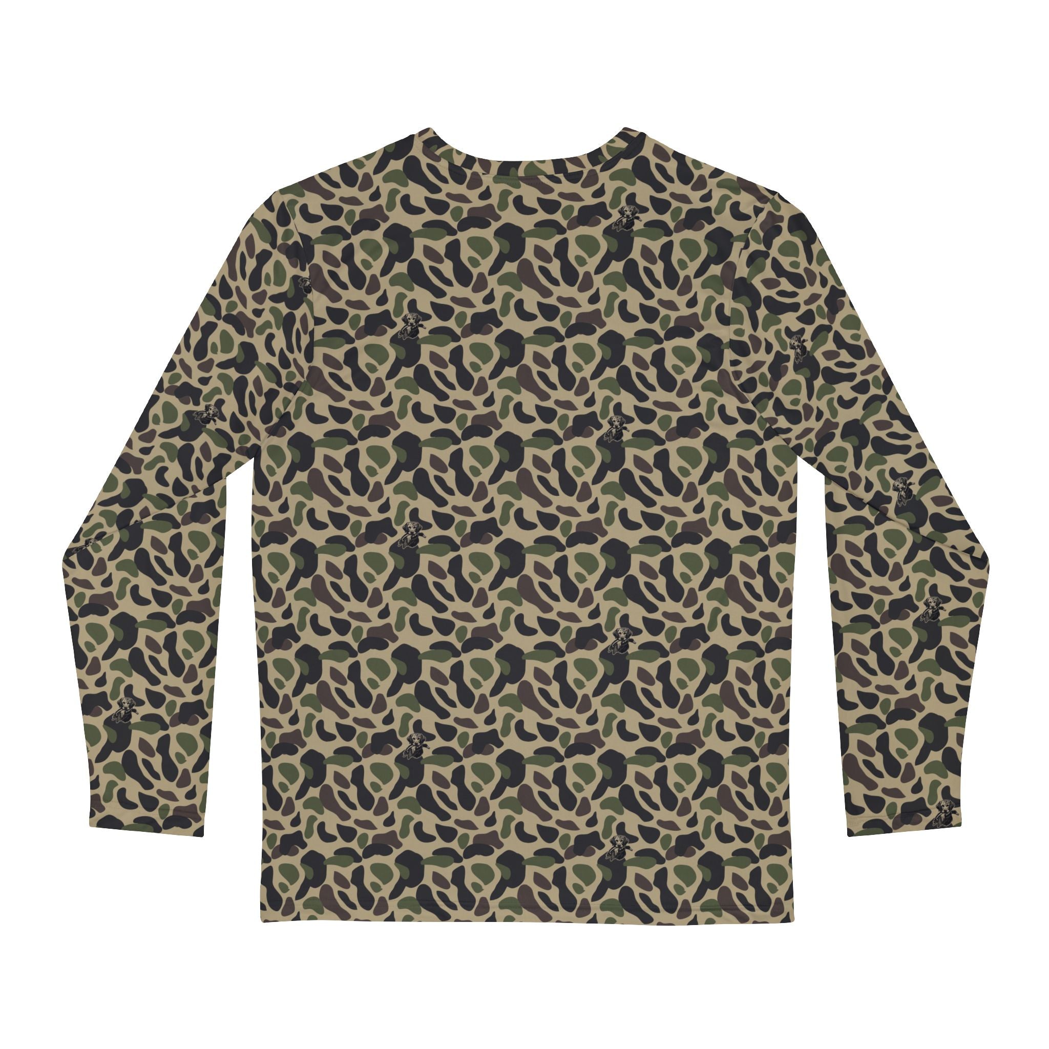 NEW RiverDog Duck Hunting Camo Print Long Sleeve Shirt — All-Over Print Men's Tee
