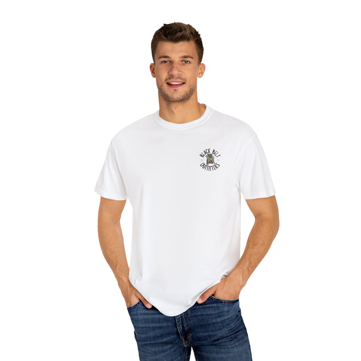 Bass Fish Camo American Flag Unisex T-Shirt, Perfect for Gifts, Father's Day, Golf Events, Casual Wear, Comfortable Tee