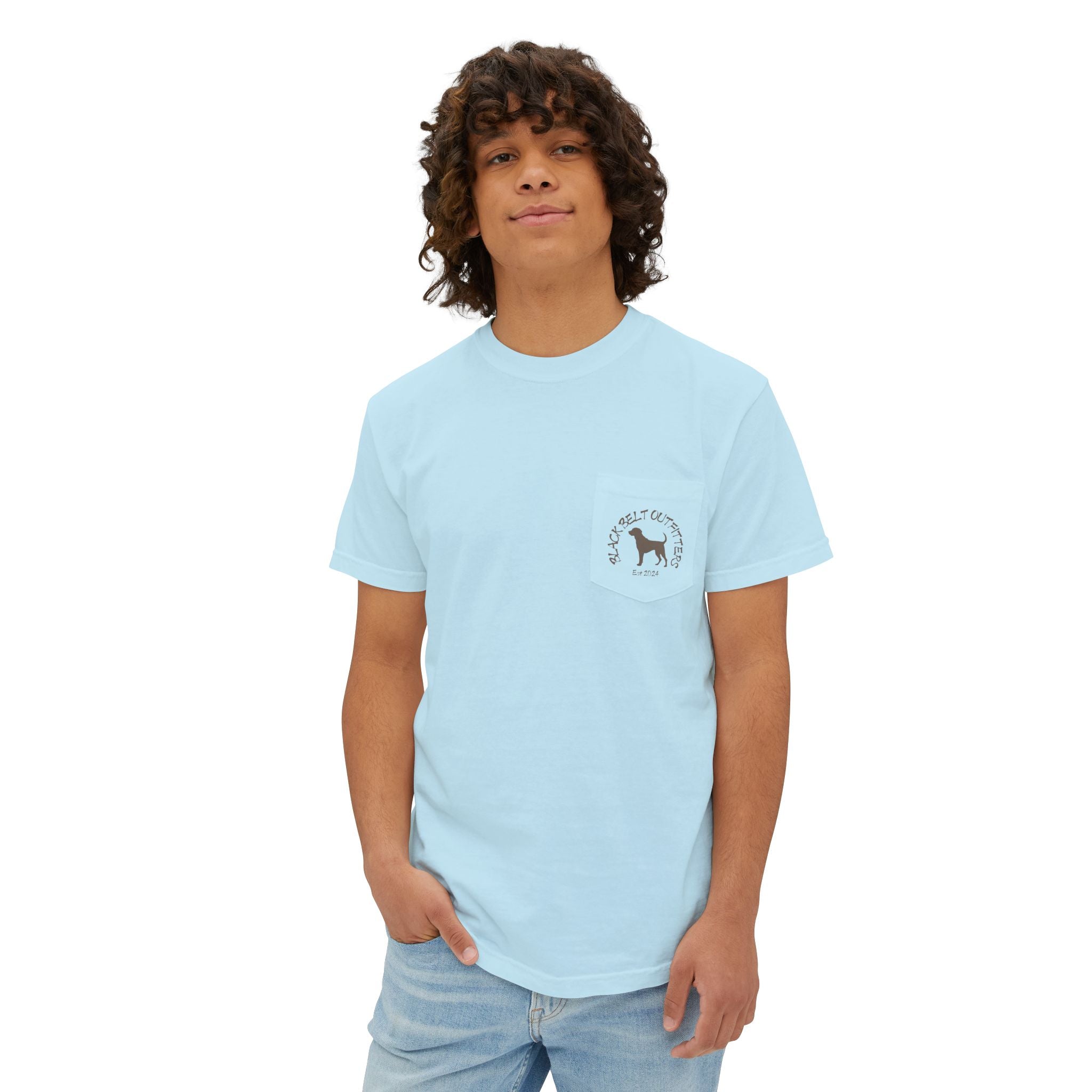 Black belt outfitters Bass Fishing Unisex Garment-Dyed Pocket T-Shirt