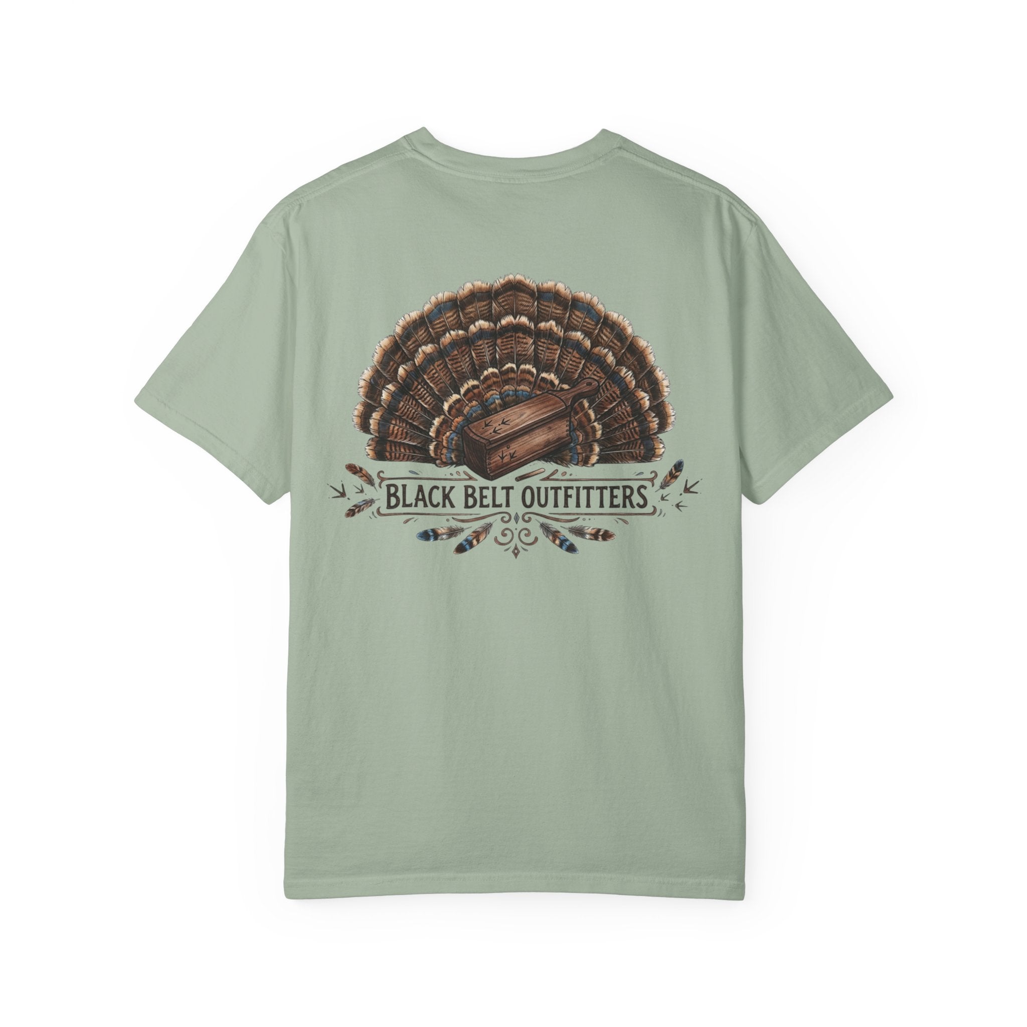 Turkey Feather Graphic T-Shirt — 'Black Belt Outfitters' Outdoor Tee
