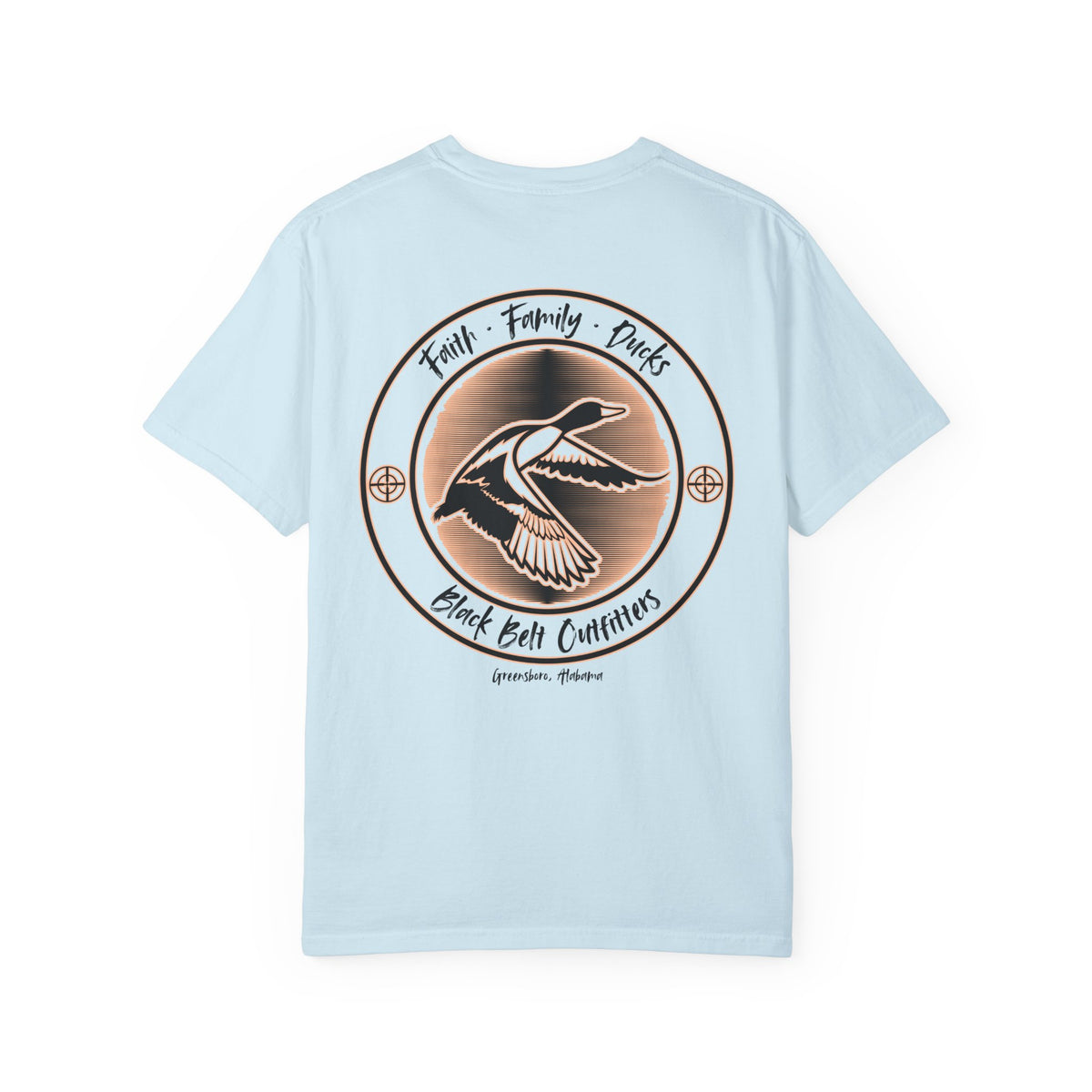 Faith Family Ducks Unisex Garment-Dyed Pocket T-Shirt