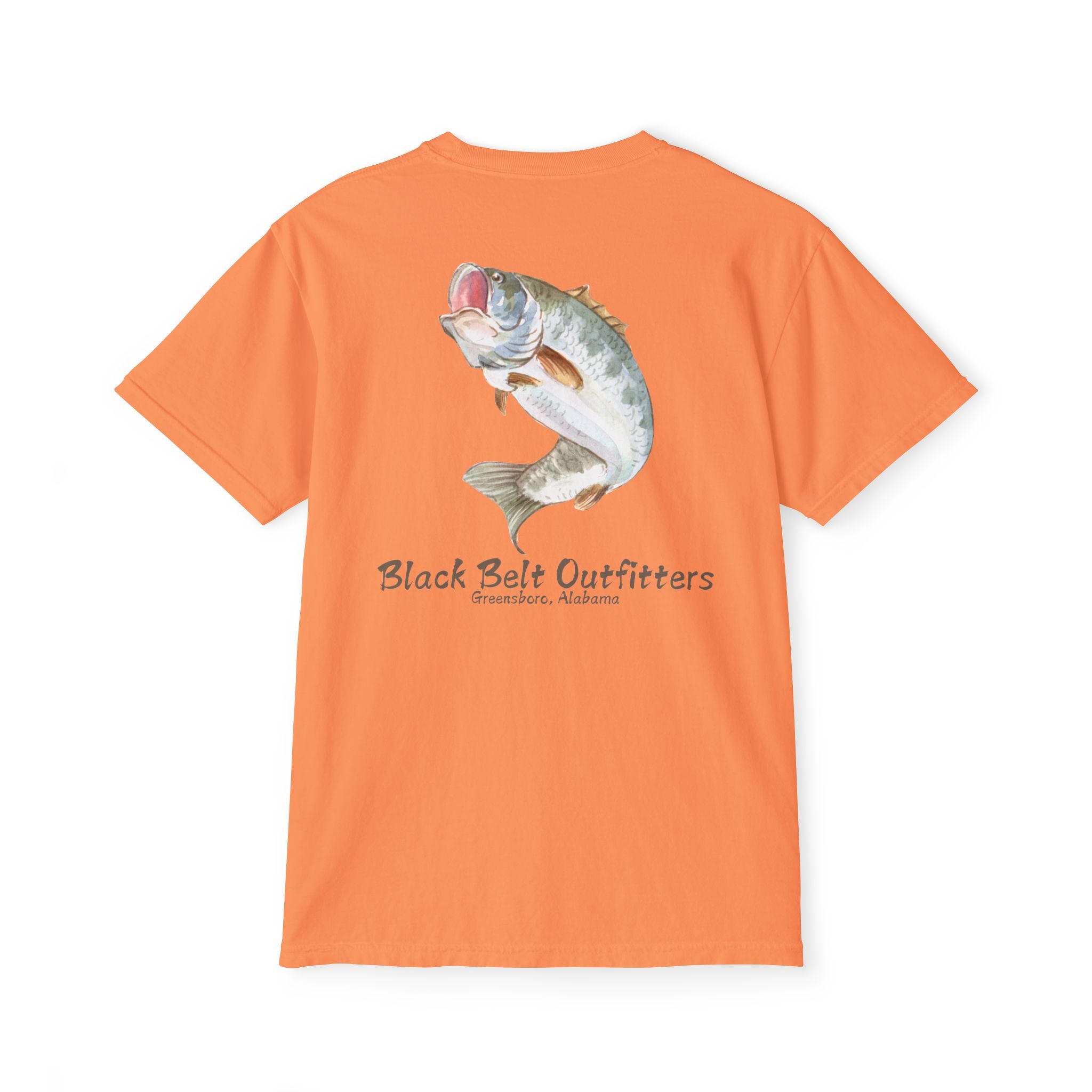 Black belt outfitters Bass Fishing Unisex Garment-Dyed Pocket T-Shirt