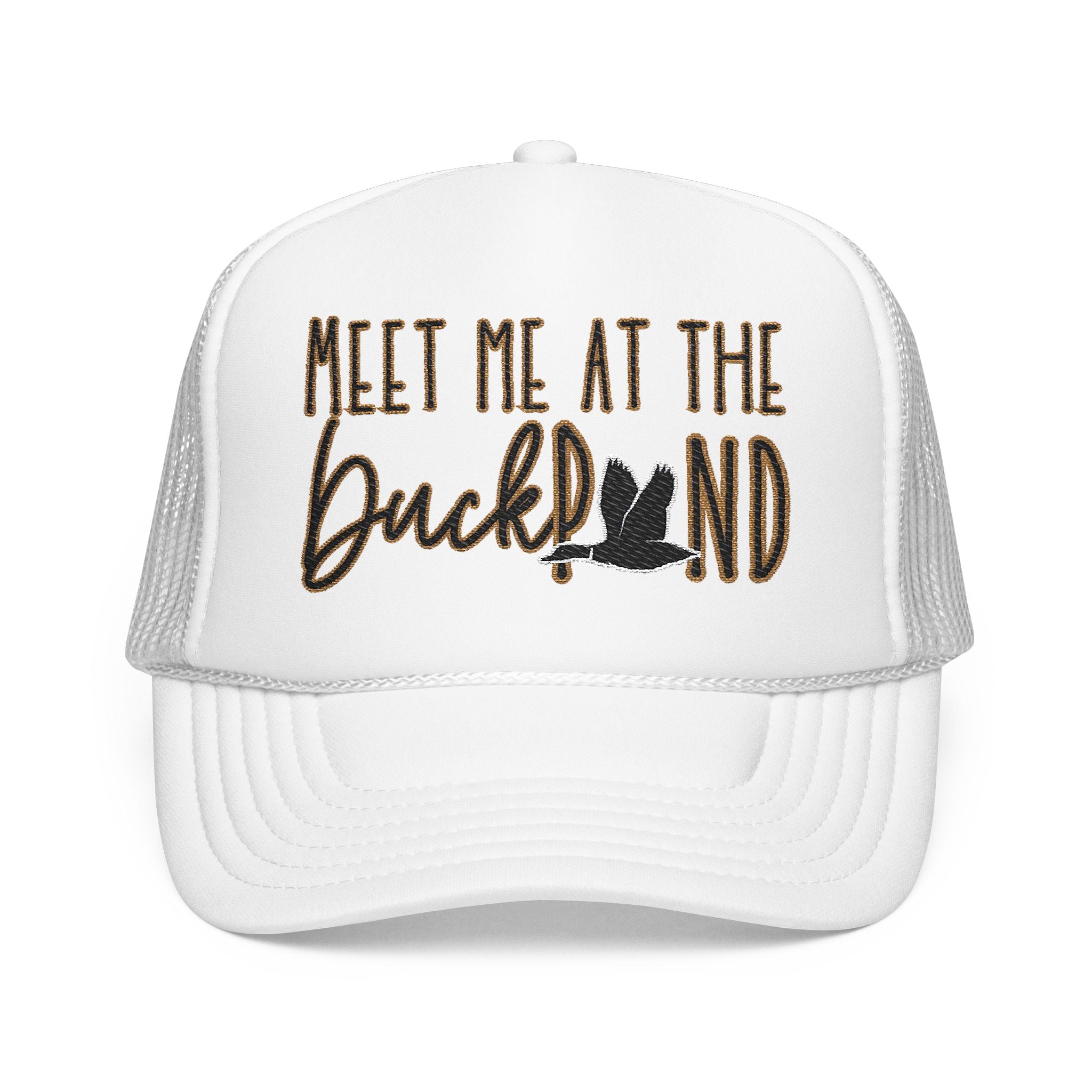 Meet Me at the Duck Pond Embroidered Trucker Hat