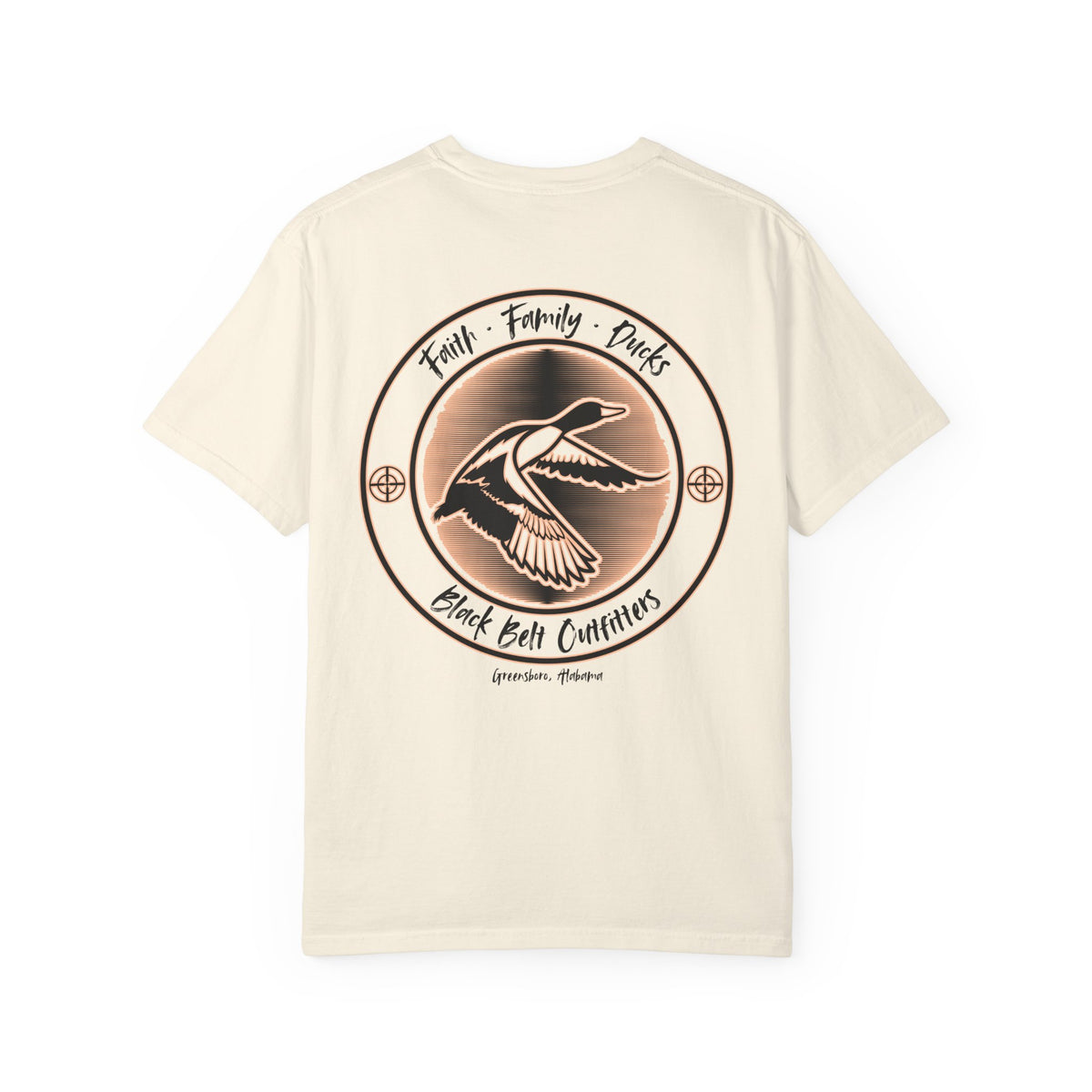 Faith Family Ducks Unisex Garment-Dyed Pocket T-Shirt