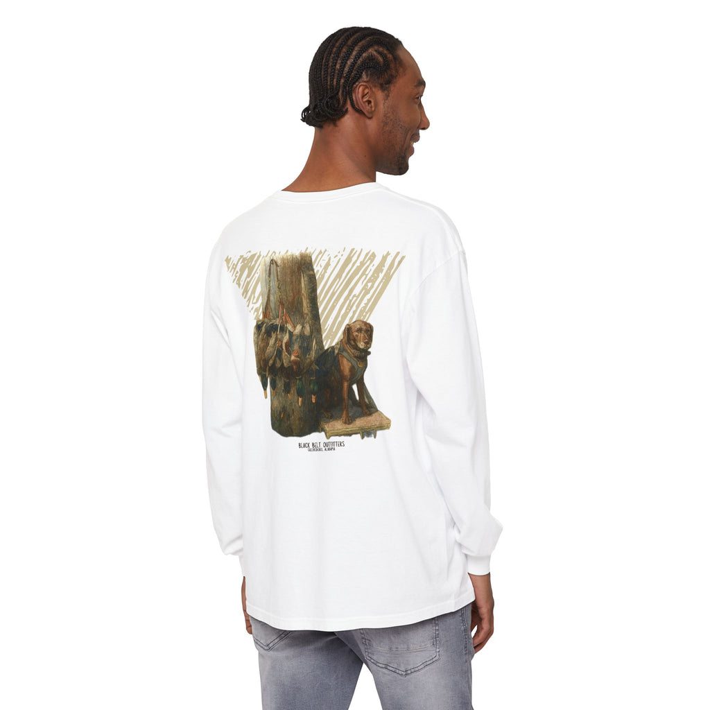 Ducks of the Day Unisex Garment-Dyed Long Sleeve T-Shirt, Casual Wear, Gift for Him/Her, Streetwear, Everyday Comfort, Comfortable Layering