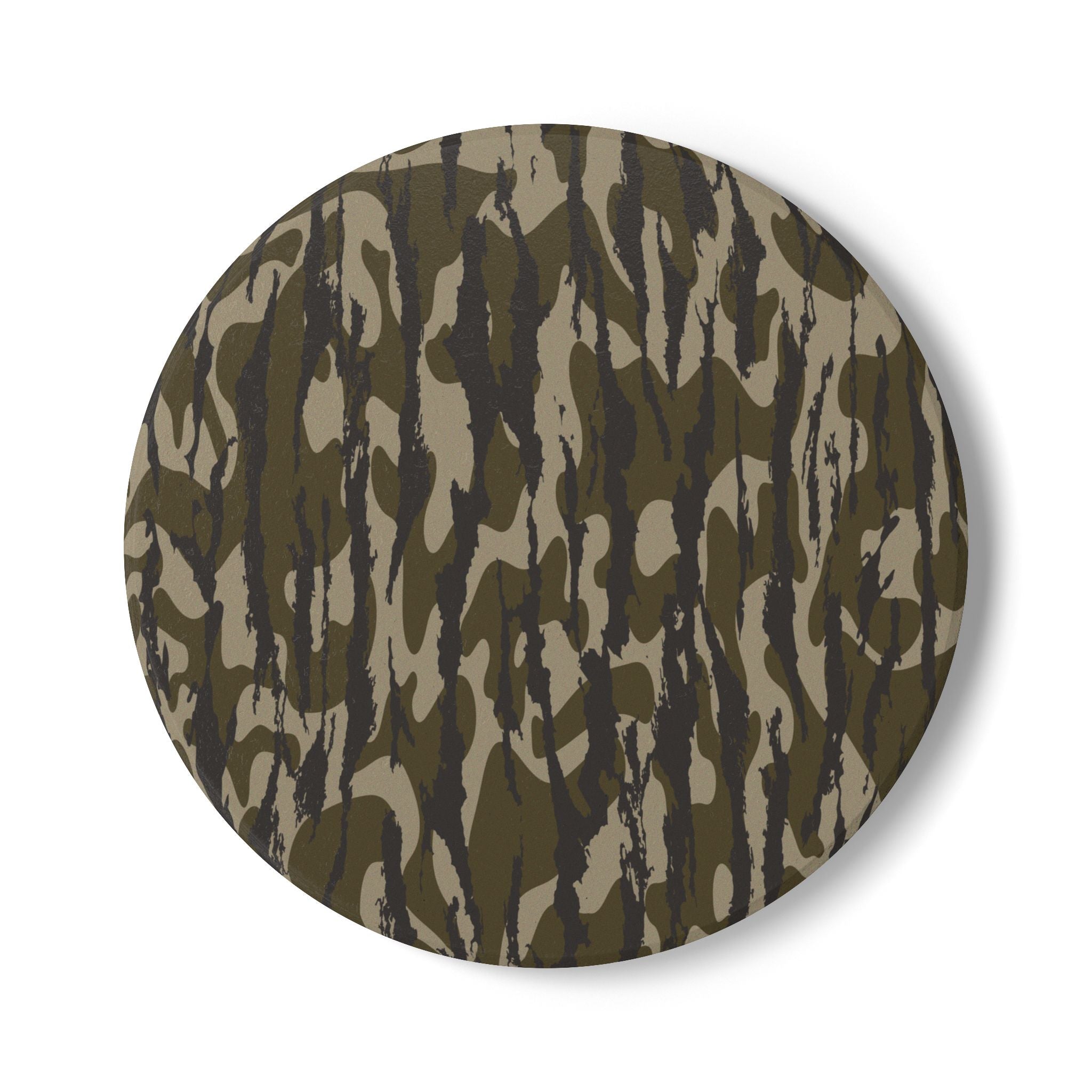 Trendy Camo Ceramic Coaster Set, Eco-Friendly Drinkware, Rustic Home Decor, Perfect for Military Enthusiasts, Gift for Dad