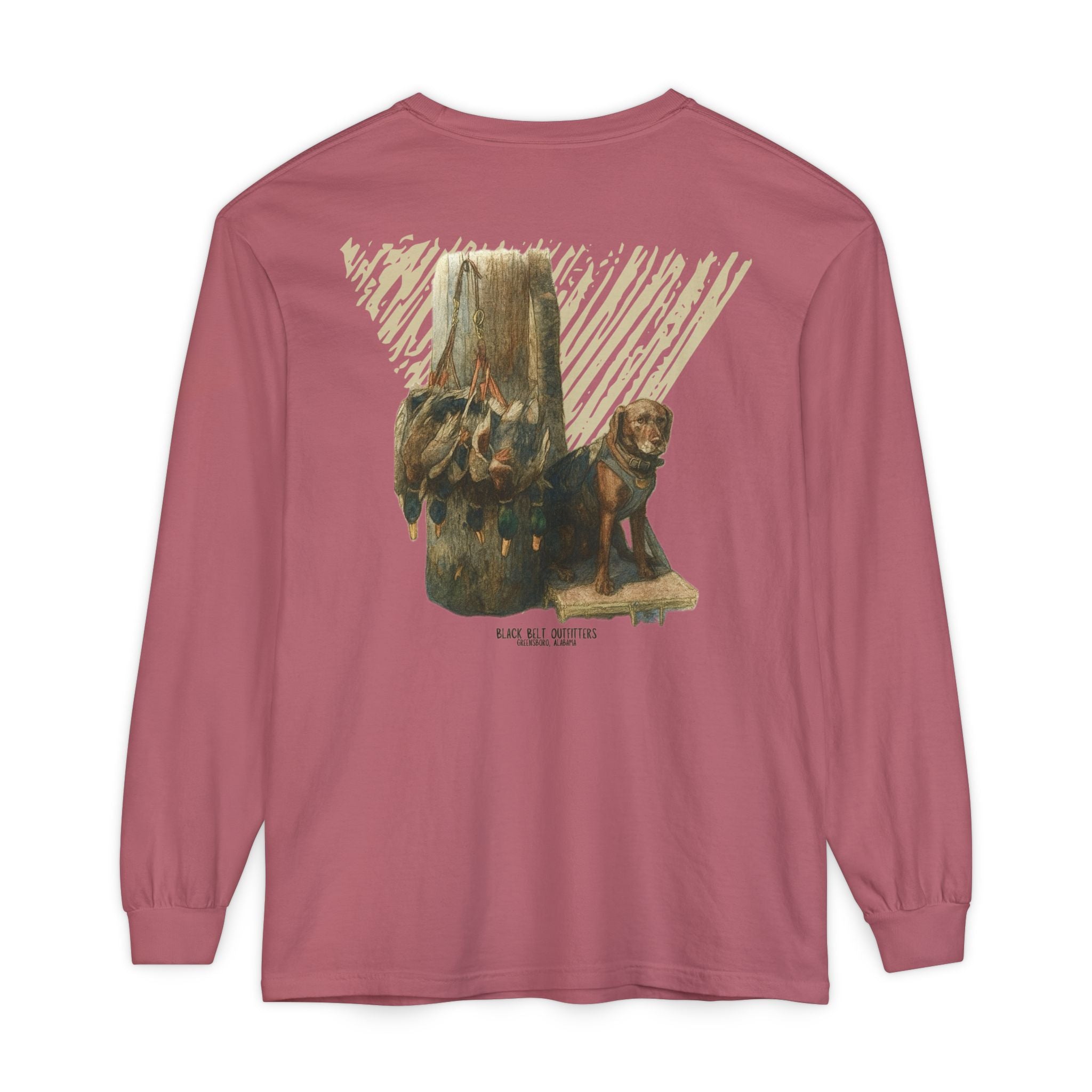 Ducks of the Day Unisex Garment-Dyed Long Sleeve T-Shirt, Casual Wear, Gift for Him/Her, Streetwear, Everyday Comfort, Comfortable Layering