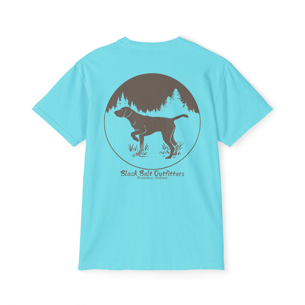 DEER HUNTING DOG (2) Unisex Heavy Cotton Pocket Tee