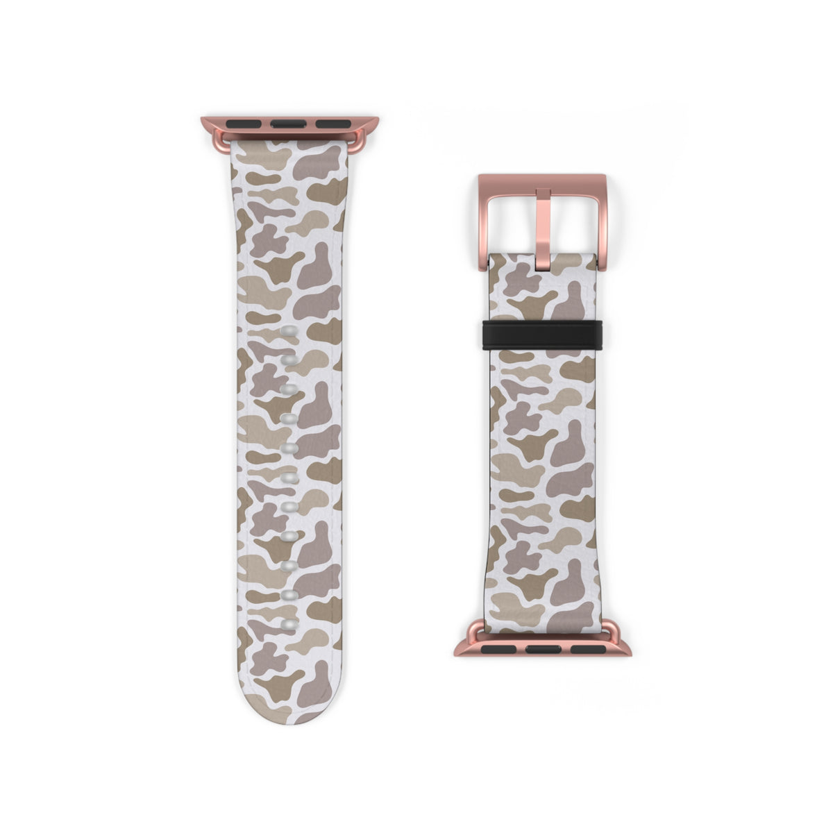 Neutral Camo Watch Band — Beige White Camouflage Apple Watch Strap