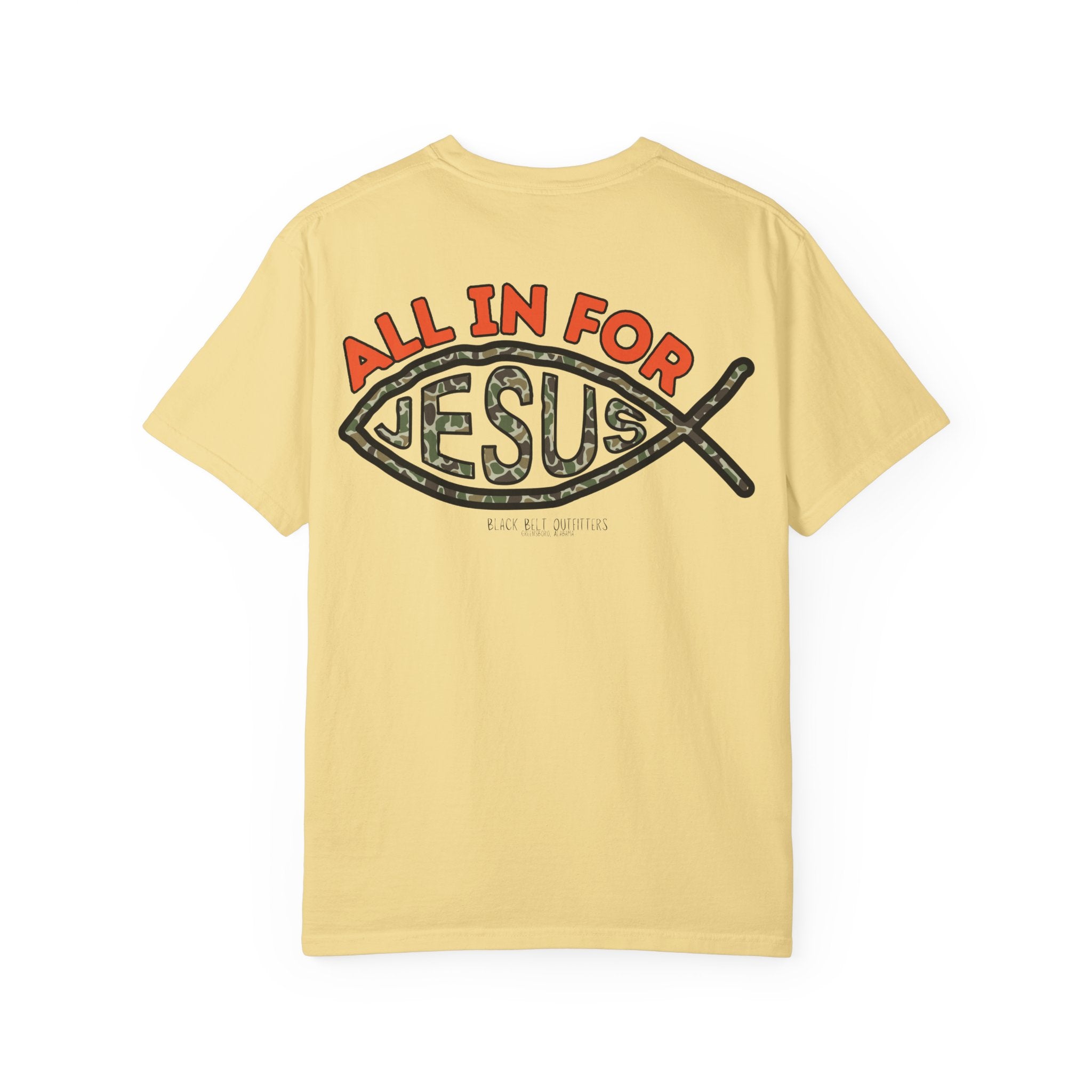 ALL in FOR JESUS Unisex T-Shirt, Perfect for Gifts, Father's Day, Golf Events, Casual Wear, Comfortable Tee