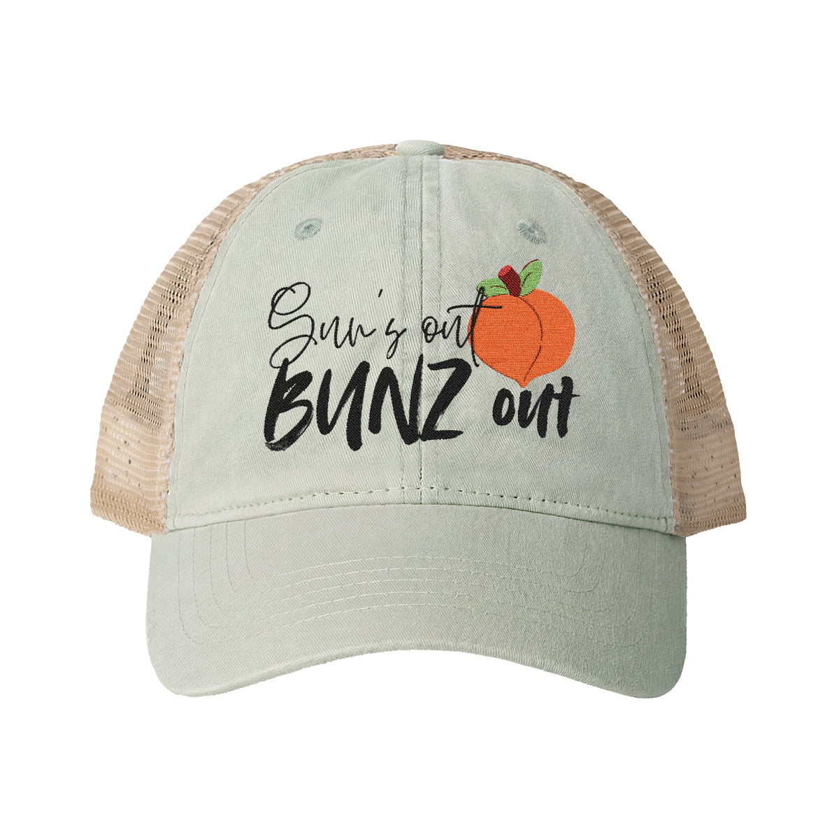 Sun’s Out BUNZ Out Women's Washed Mesh-Back Cap