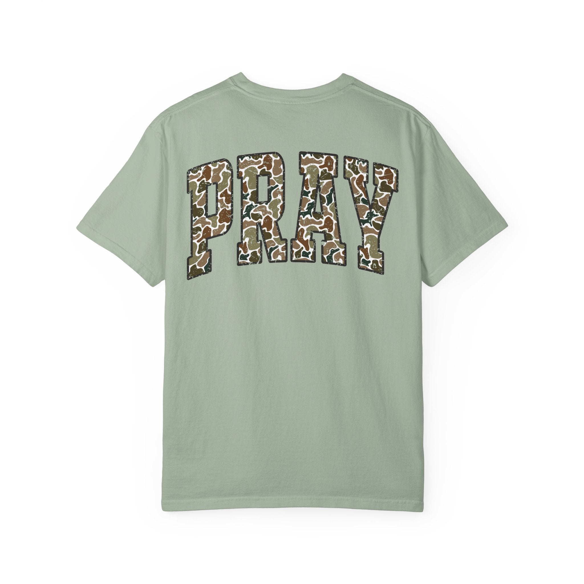 Unisex Camo Pray Graphic T-Shirt, Casual Wear, Inspirational Gift, Summer Tee, Eco-Friendly Apparel