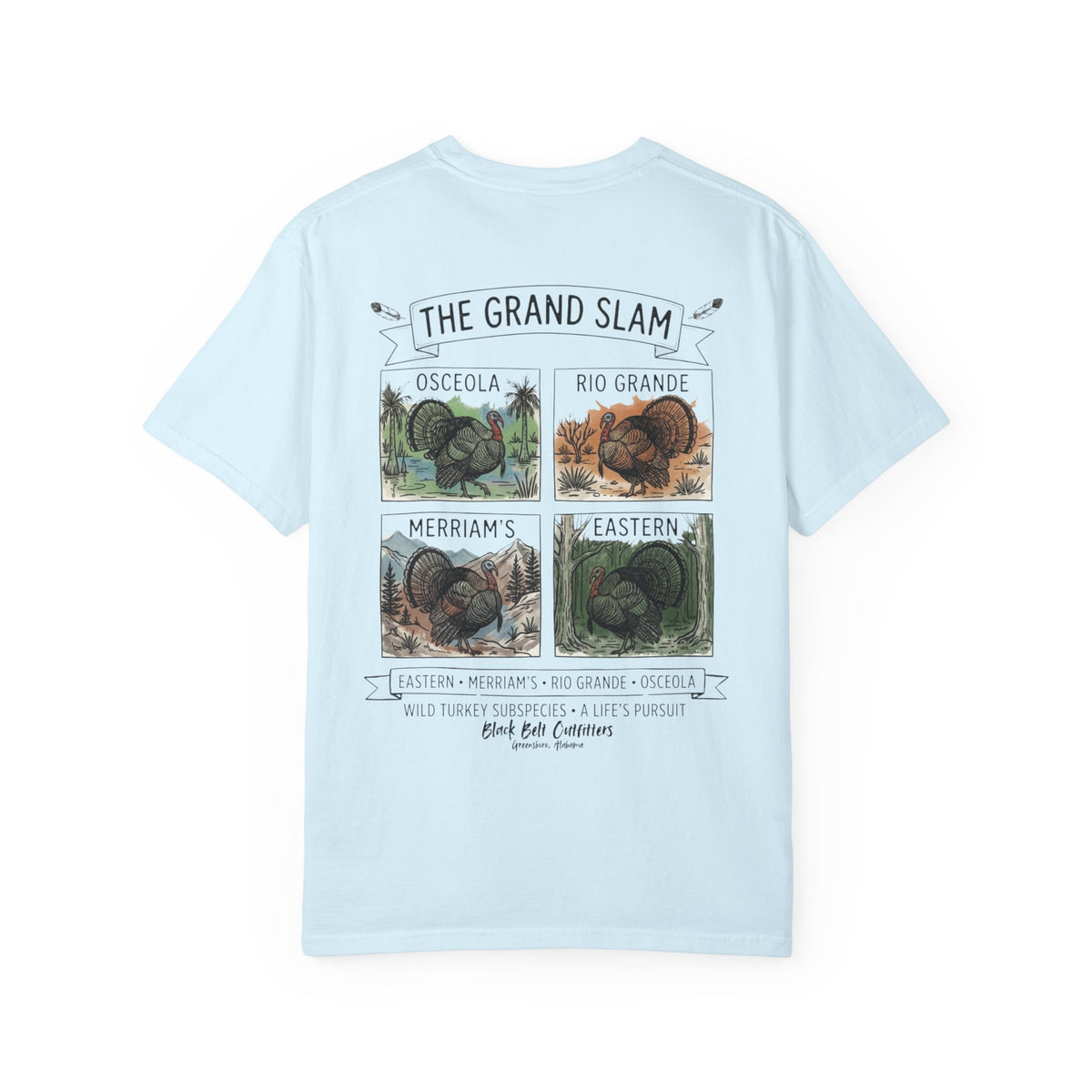 Grand Slam Turkey Graphic T-Shirt — Vintage Game Bird Hunting Tee