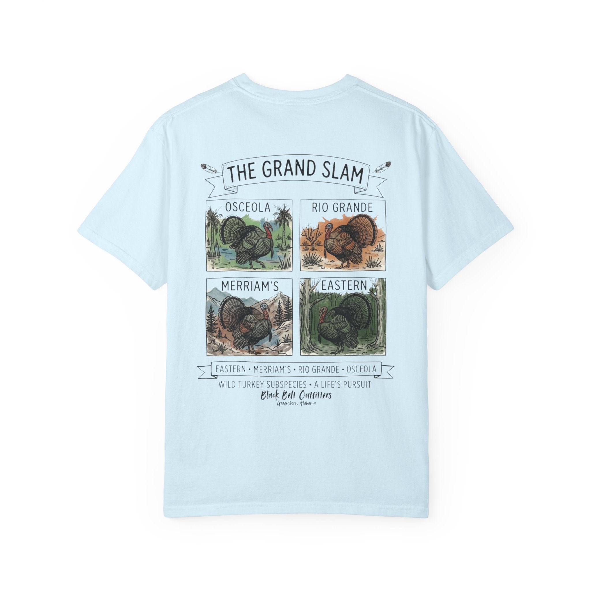 Grand Slam Turkey Graphic T-Shirt — Vintage Game Bird Hunting Tee